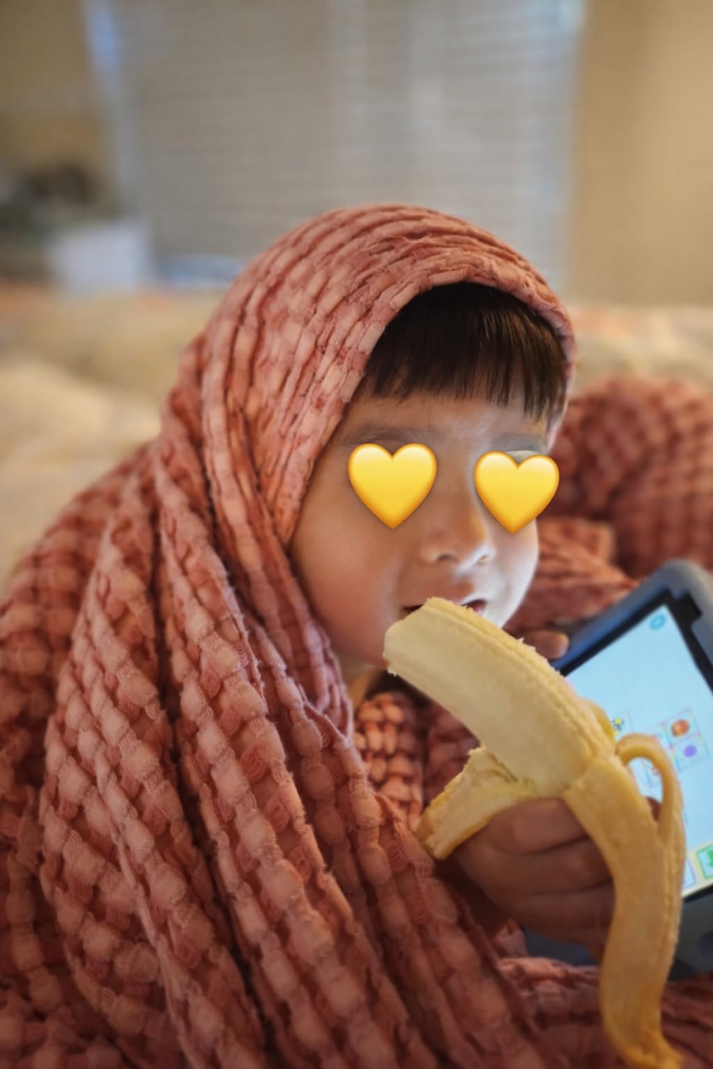 Bedsure Cooling Waffle Queen Size Blanket - Lightweight Cotton Blanket of Rayon Derived from Bamboo for Hot Sleepers, Luxury Throws for Bed, Couch and Sofa, Ivory, 90x90 Inches - Customer Photo 1