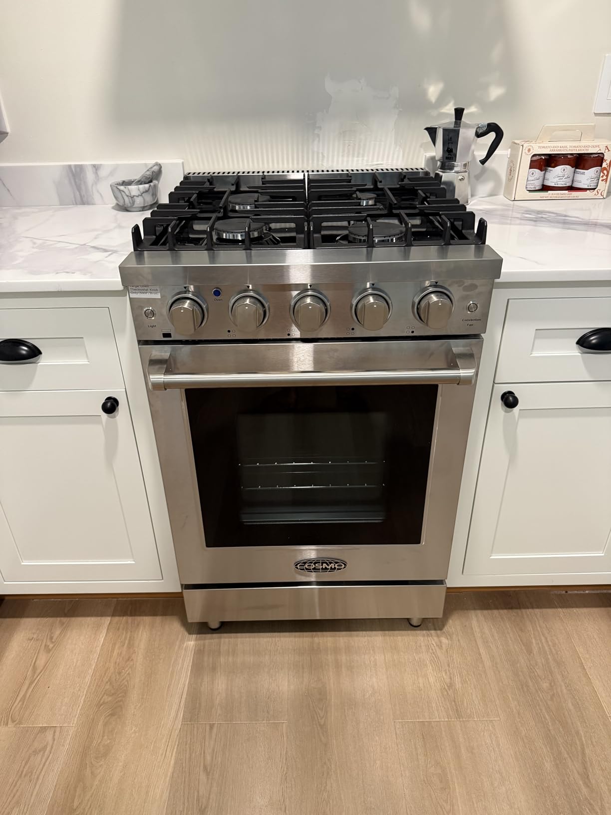 COSMO COS-EPGR486G 48 in. Haven Collection 7 cu. ft. Double Oven Gas Range, 6 Burners, Griddle, Convection, Knob LEDs, Stainless Steel - Customer Photo 2