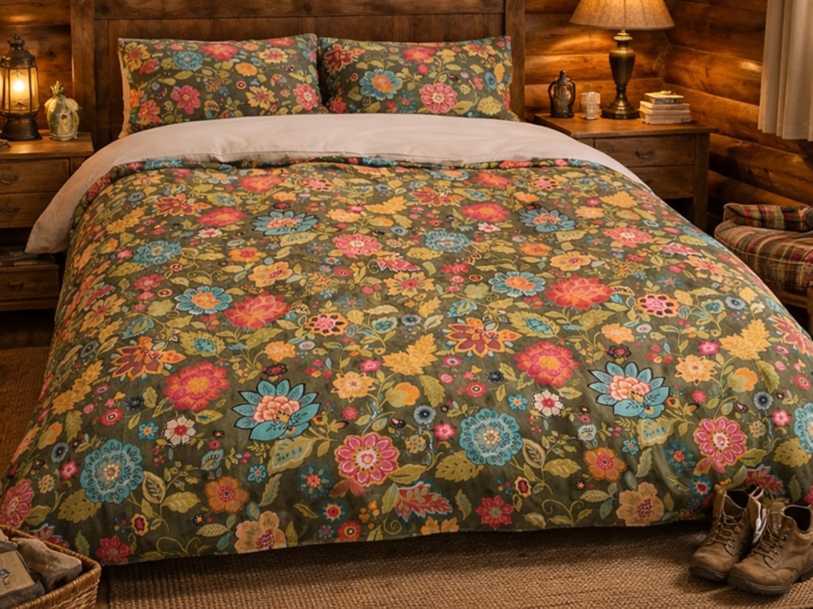 Bedlifes Queen Sheet Set Ultra Soft Breathable Silky Flower Bed Sheets Deep Pocket 100% Microfiber Bedding Sheets 4 Piece Queen Size Floral Spring - Customer Photo 1