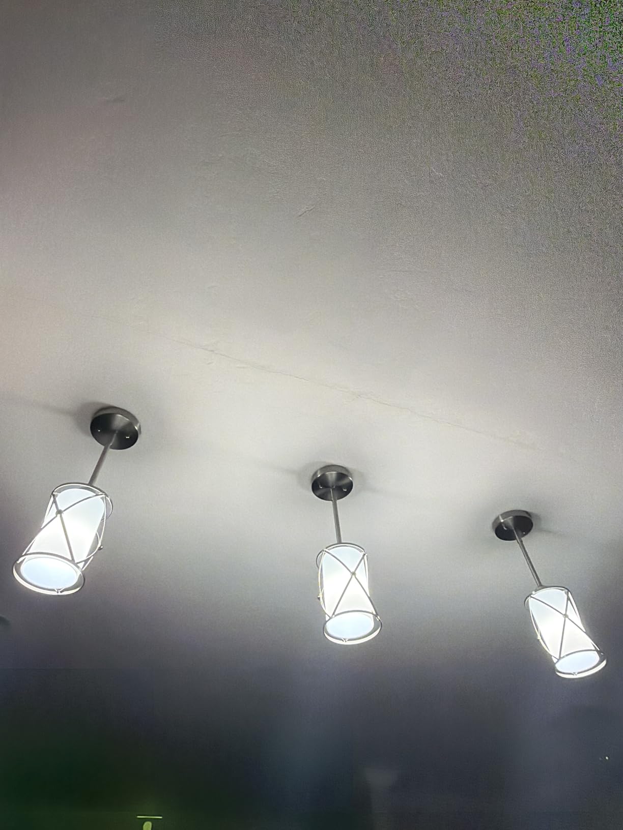 Osimir Glass Pendant Lights Kitchen Island 2 Pack, Black Mini Pendant Light with Clear Glass, Farmhouse Industrial Cage Hanging Lighting for Kitchen Sink Dining Room Bathroom, CH9176-1-2PK - Customer Photo 1