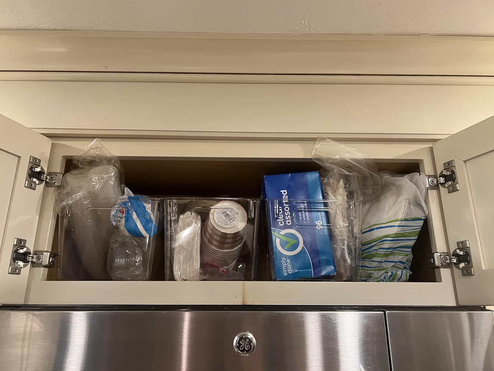 ClearSpace Clear Plastic Storage Bins – Pantry Organizers & Storage Containers, Cabinet Organizer - Home Organization Must Haves for Kitchen, Laundry Room, Office, Closet, Garage & Freezer - Customer Photo 1