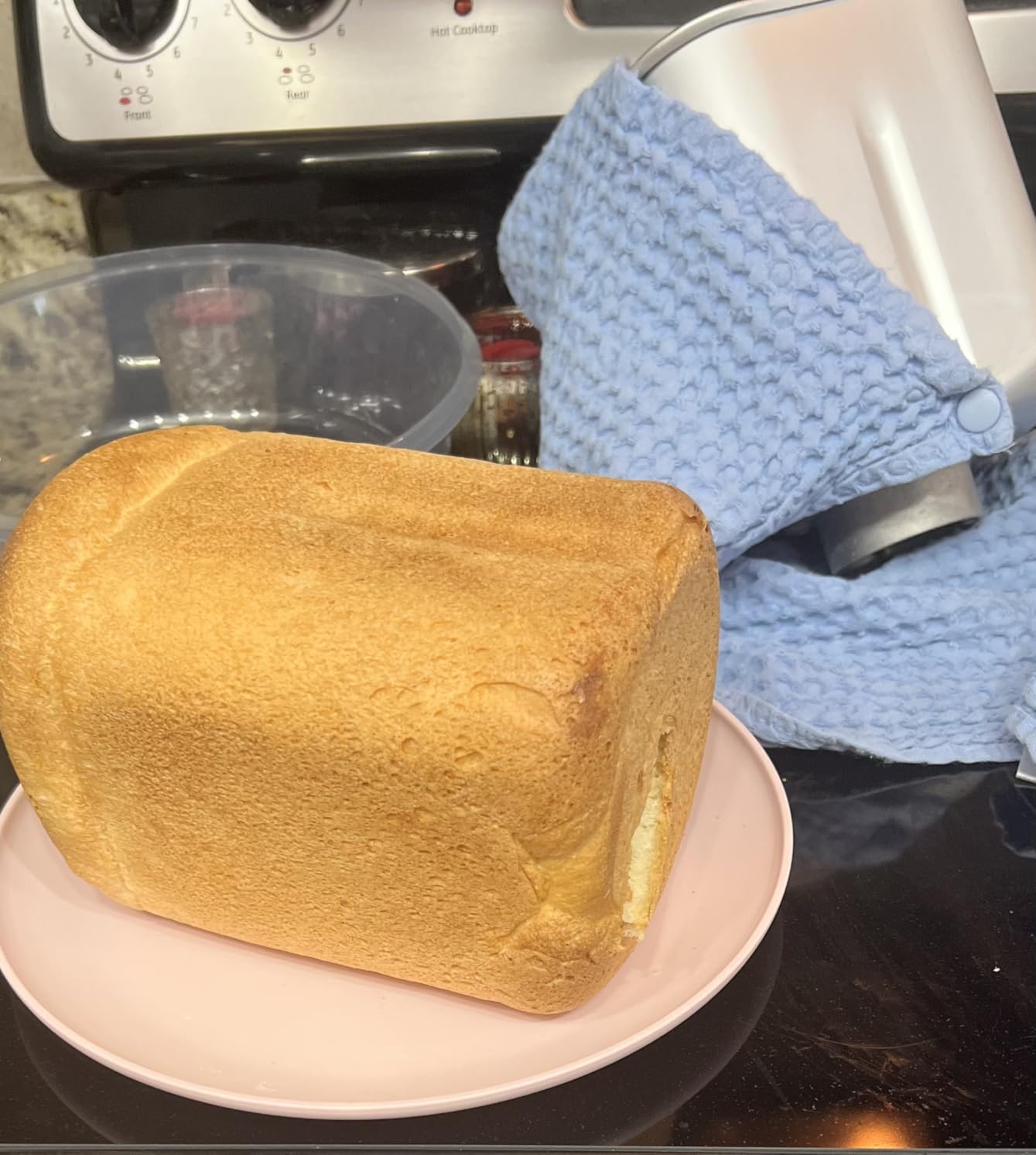 Elite Gourmet EBM8103B Programmable Bread Maker Machine 3 Loaf Sizes, 19 Menu Functions Gluten Free White Wheat Rye French and more, 2 Lbs, Black - Customer Photo 2