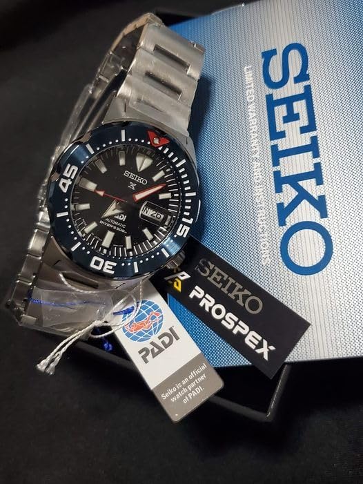 SEIKO SRPE27 Automatic Dive Watch for Men - Prospex PADI Special Edition - LumiBrite Hands, Elapsed Timing Bezel - Water Resistant 200M - Customer Photo 1