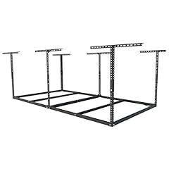 FLEXIMOUNTS 4x8 Overhead Garage Storage Rack without Decking, Storage Organization System, Heavy Duty Metal Garage Ceiling Racks, 600lbs Weight Capacity, Black, Lite Series - Customer Photo 1