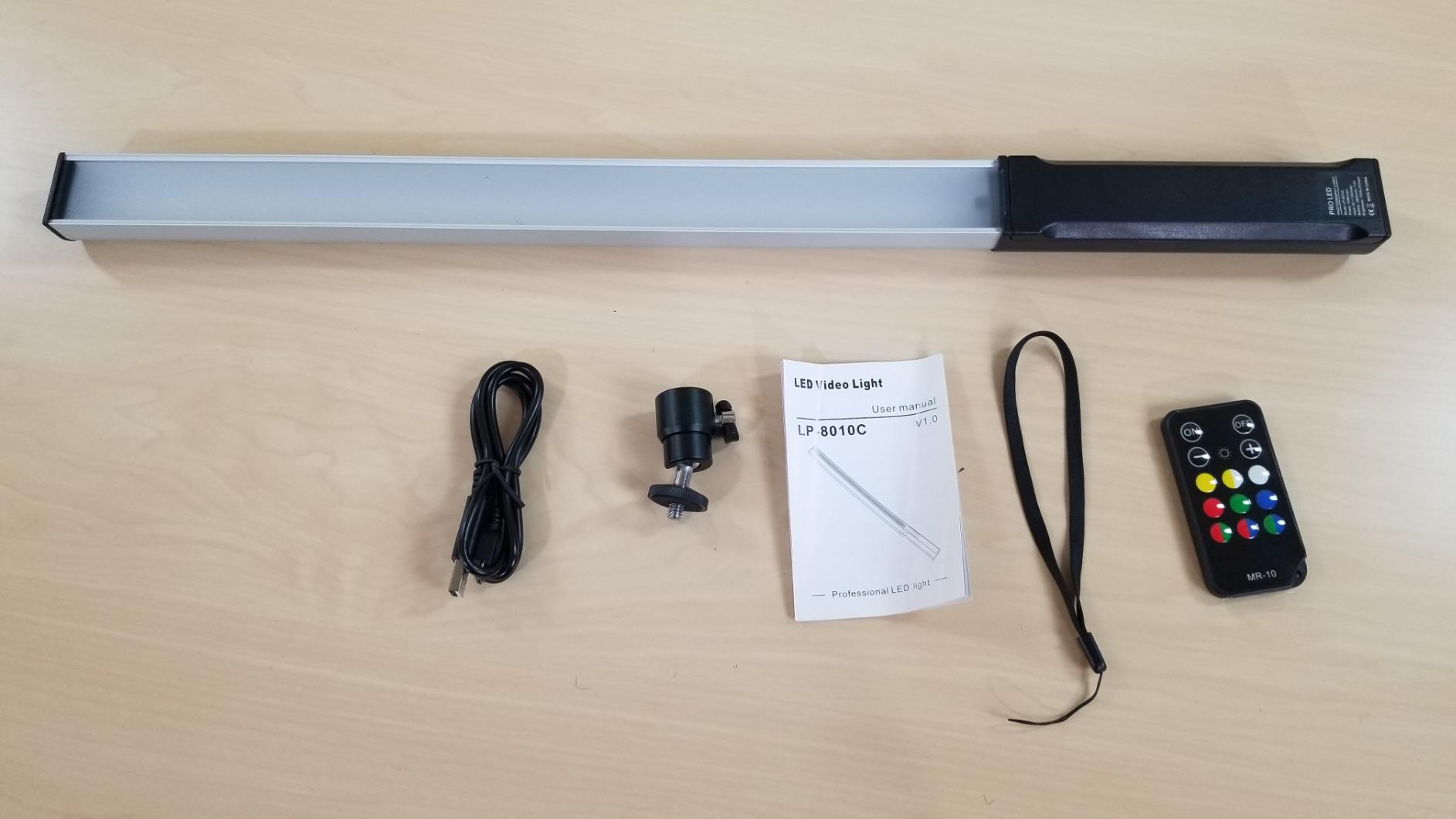 Hagibis RGB Photography Light Wand, Handheld LED Video Light 9 Colors, with Built-in Rechargable Battery and Remote Control, 1000 Lumens Adjustable 3200K-5600K - Customer Photo 1