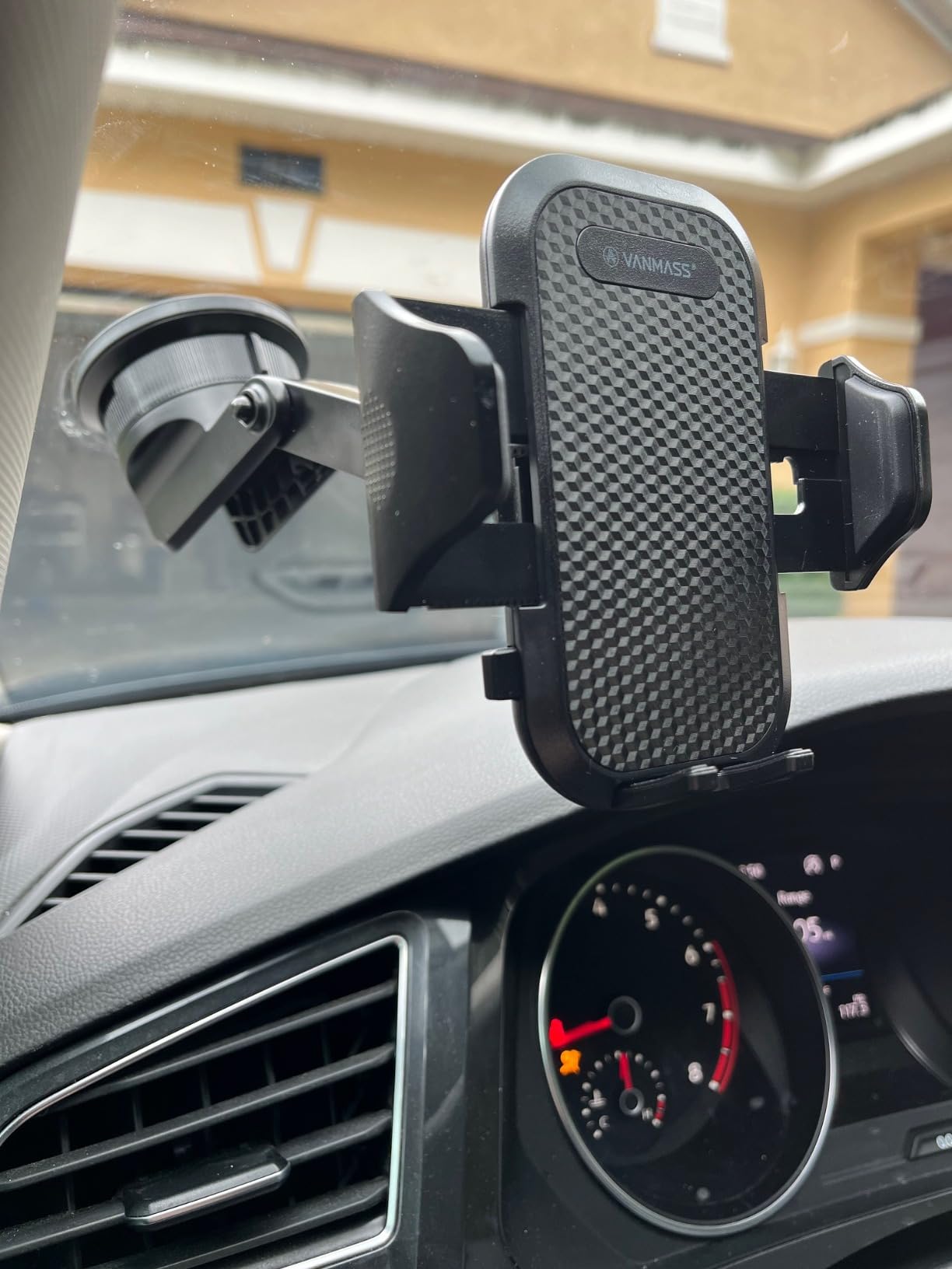 [2026 True Military-Grade] Car Phone Holder VANMASS [Upgraded Strongest Suction & Clip] Cell Phone Mount for Dashboard Windshield Vent Wall,Truck Cradle Stand for iPhone 17 Pro Max 16 15 14 13 Android - Customer Photo 3