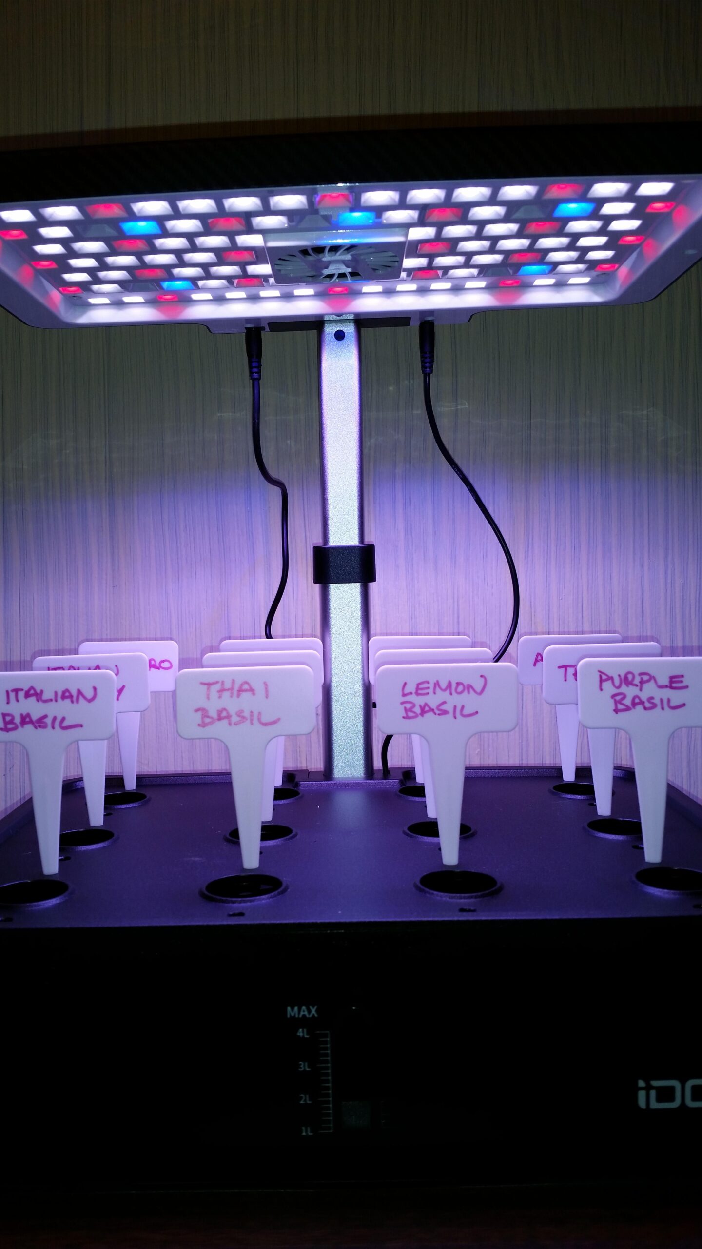 iDOO Hydroponics Growing System Kit 12Pods, Indoor Herb Garden System, with LED Grow Light, Built-in Fan, Auto-Timer, Adjustable Height Up to 11.3