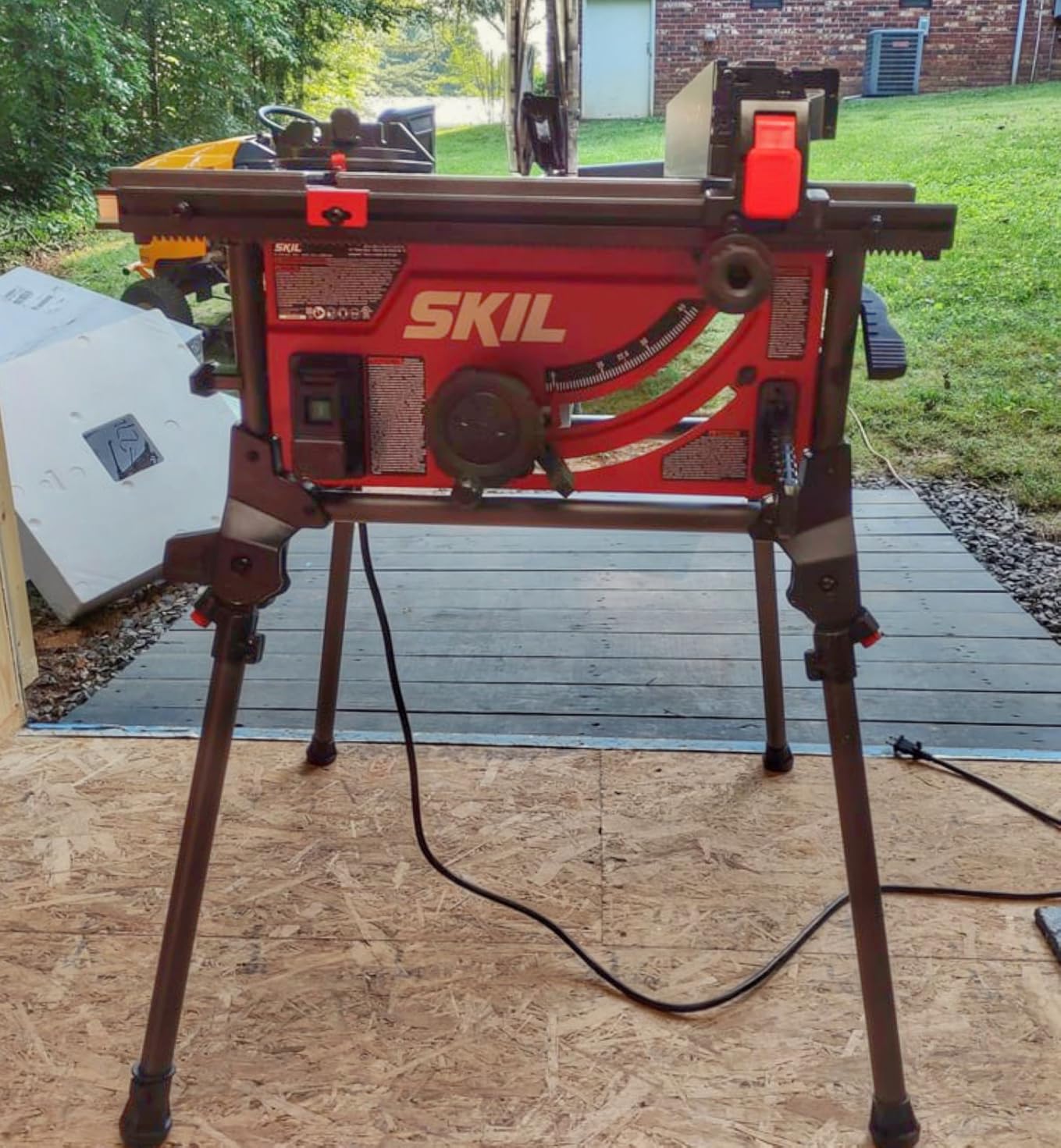 SKIL 15 Amp 10 Inch Portable Jobsite Table Saw with Folding Stand- TS6307-00 - Customer Photo 1