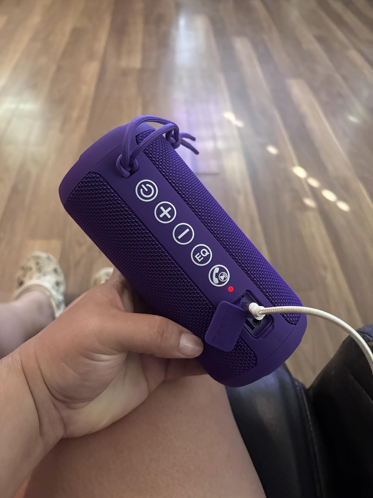 Ortizan Portable Bluetooth Speaker: IPX7 Waterproof, Wireless, Big Sound, Deep Bass, Dual Pairing, 30H Playtime, Valentines Day Gifts for Him, Birthday Gifts for Men Women, Adult White Elephant Gifts - Customer Photo 2