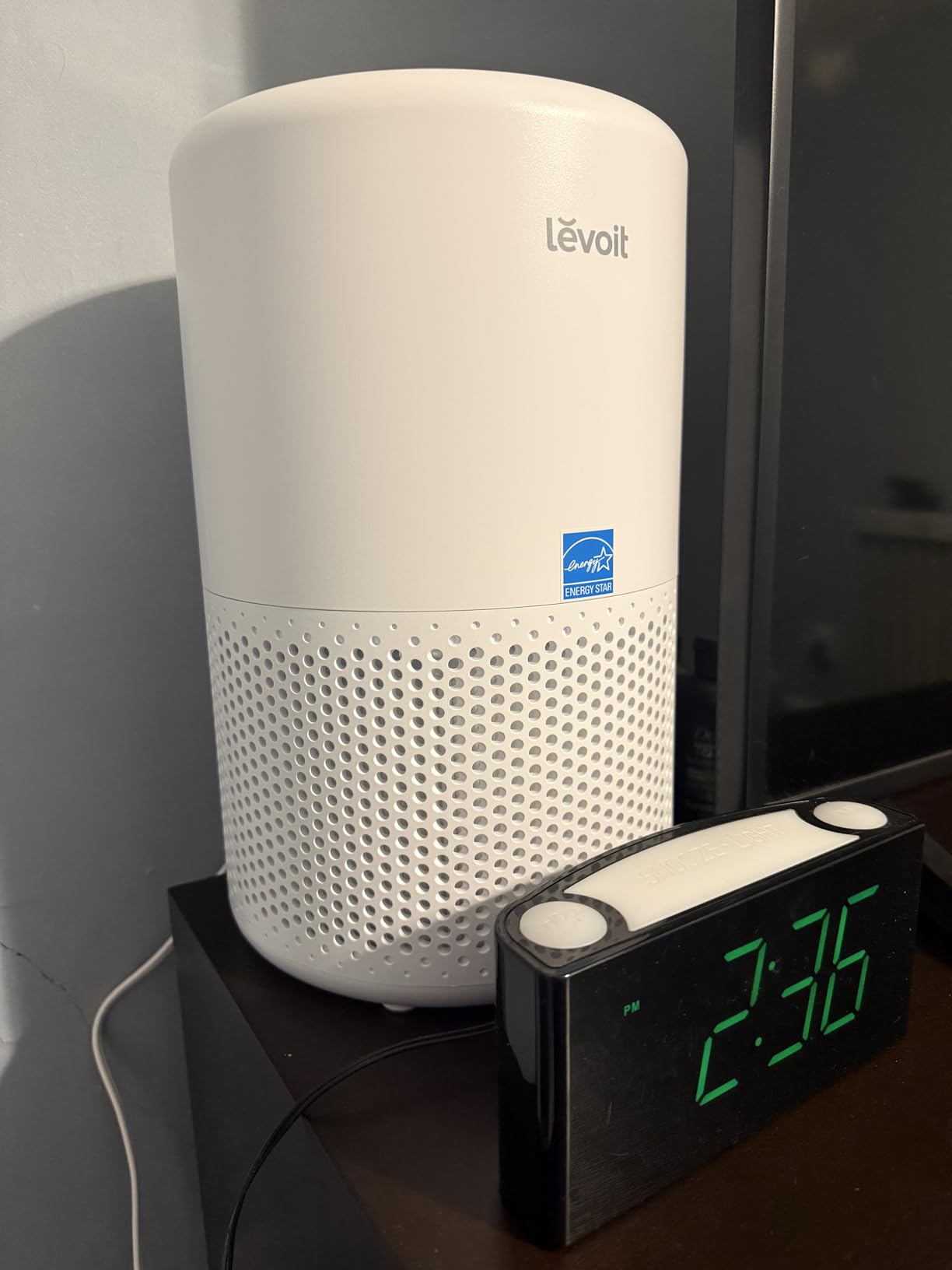 LEVOIT Air Purifier for Home Bedroom Dorm Room, Smart WiFi Alexa Control, AHAM VERIFIDE, 3-in-1 Filter with HEPA Sleep Mode for Allergens, Pollutants, Smoke, Dust, Core 200S-P, White - Customer Photo 1