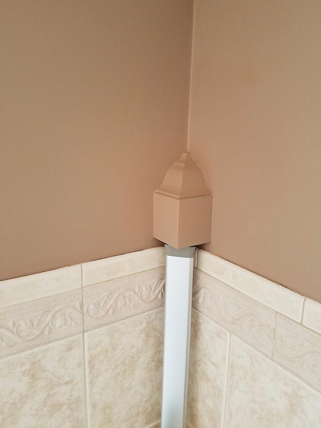 simplehuman 8' Tension Pole Shower Caddy, Stainless Steel and Anodized Aluminum - Customer Photo 2