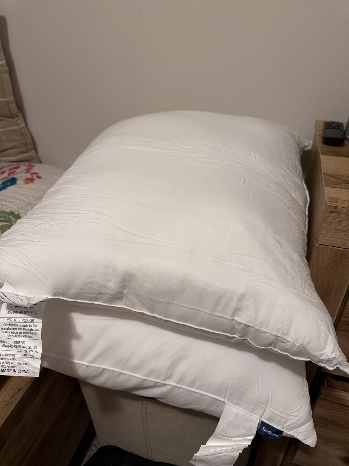 Bedsure Pillows Queen Size Set of 2 - Soft Bed Pillows for Sleeping 2 Pack, Fluffy and Supportive, Hotel Quality, Original Down Alternative Filling for Side, Back Sleepers - Customer Photo 1