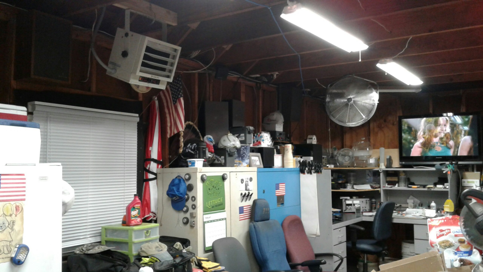 Comfort Zone Hard-Wired Ceiling Mount Garage Electric Space Heater, Fan-Forced, 5,000 watt, 240 volt, Overheat Protection, Thermal Cut-Out Switch, Ideal for Workshop & Garage, ETL Compliant, CZ220BK - Customer Photo 2