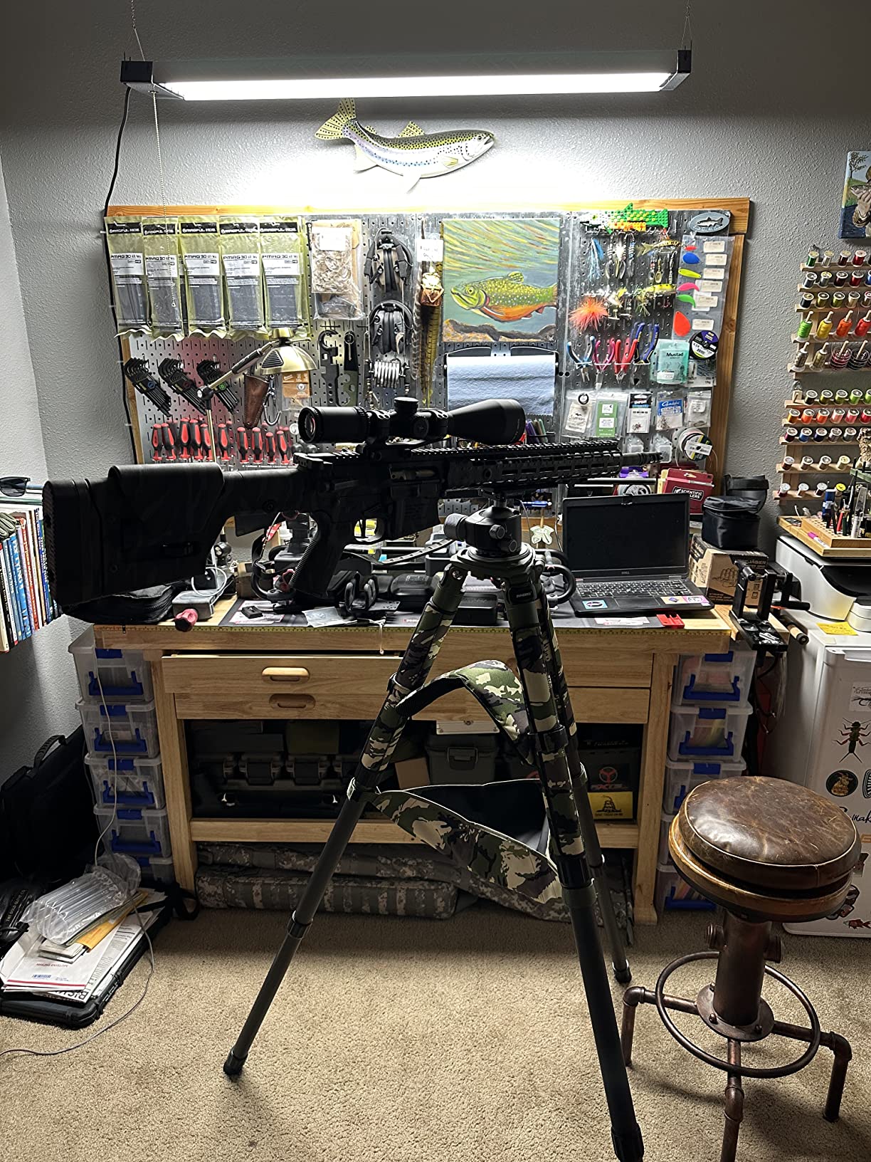 INNOREL RT90CM Carbon Fiber Bowl Tripod - Heavy Duty With 75mm Bowl Adapter, 40mm Leg Tube, Ultra Stable Professional Camera Tripod, Max Load 88lb/40kg, Camouflage Sleeve - Customer Photo 1