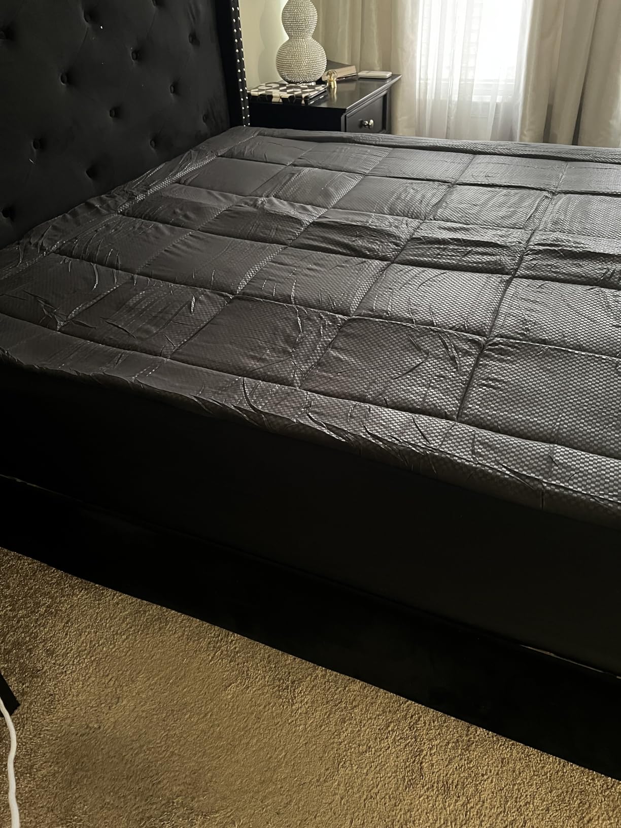 MATBEBY King Size Mattress Pad - Cooling Breathable Mattress Topper, Quilted Fitted Mattress Protector, Pillow Top Mattress Cover with 8-21