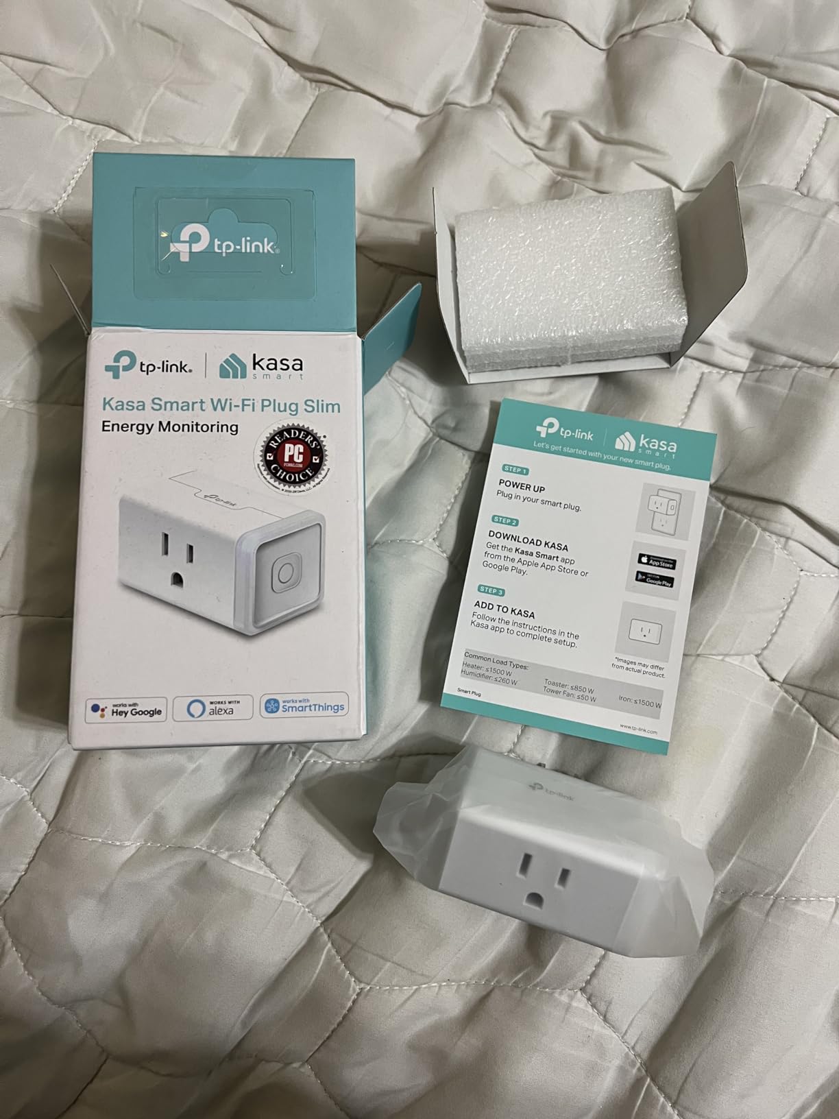 Kasa Smart Plug Mini with Energy Monitoring, Smart Home Wi-Fi Outlet Works with Alexa, Google Home & IFTTT, Wi-Fi Simple Setup, No Hub Required (KP115), White - Customer Photo 5