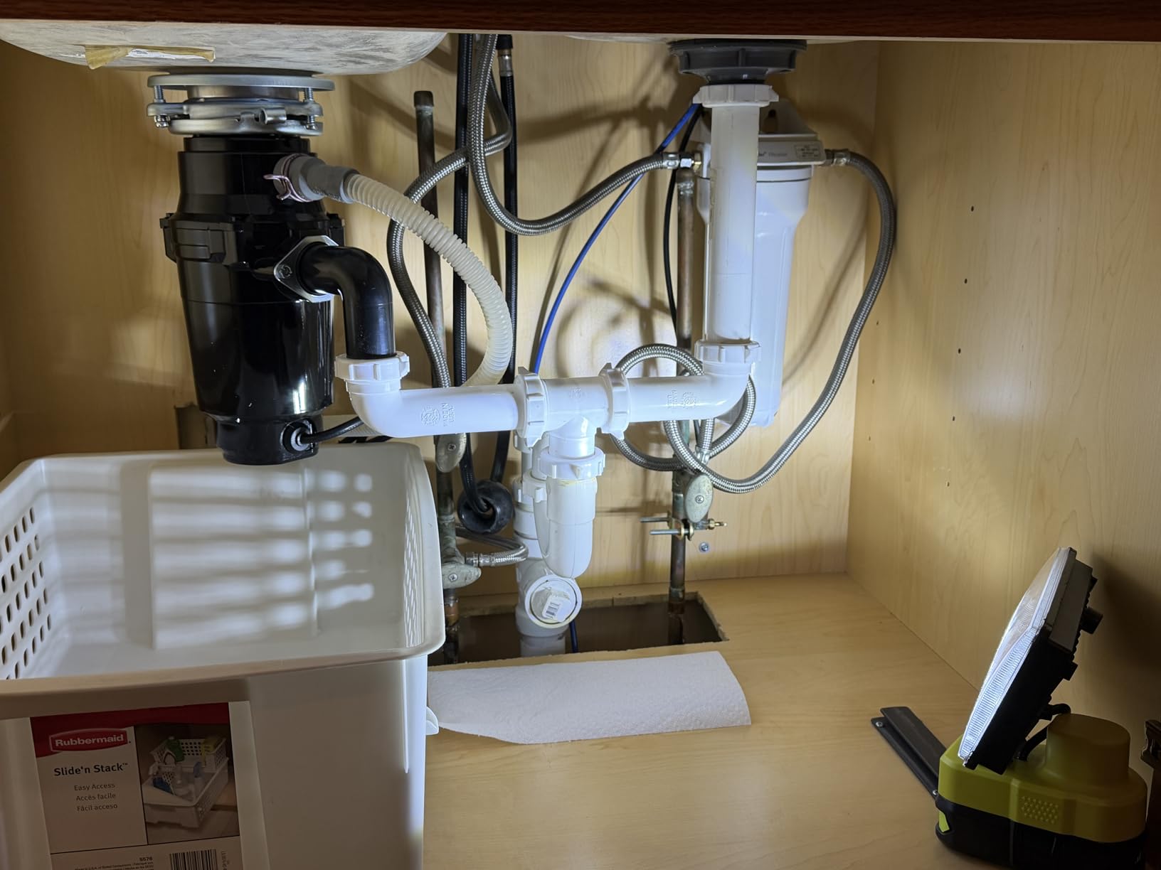 Waste Maid 10-US-WM-048-3B Garbage Disposal Anti-Jam Stainless Steel Food Waste Grinding System, 1/3 HP Compact, Black - Customer Photo 2