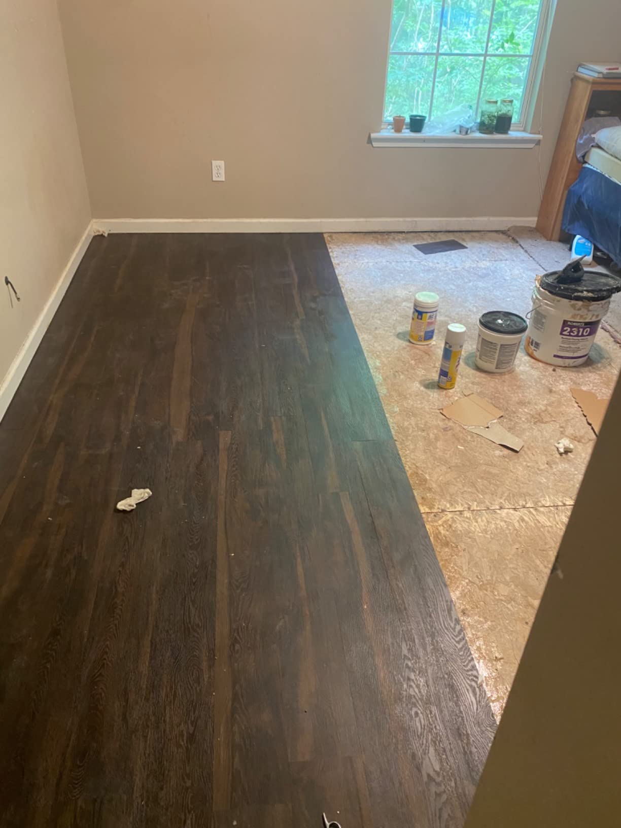 MSI Hampstead 6 in x 48 in. Glue Down Luxury Vinyl Plank Flooring for Pro and DIY Installation 2MM Thick and 12MIL Wear Layer, 36 sq.ft - Customer Photo 2