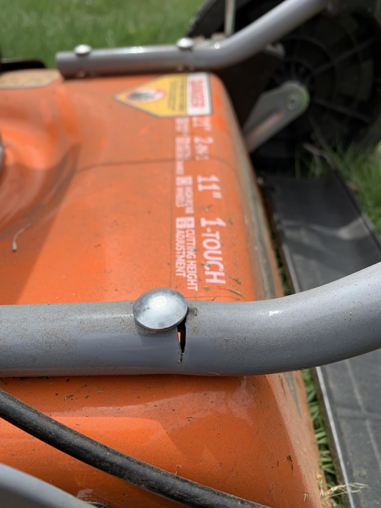 YARDMAX 21 in. 170cc 2-in-1 Gas Walk Behind Push Lawn Mower with High Rear Wheels - Customer Photo 1