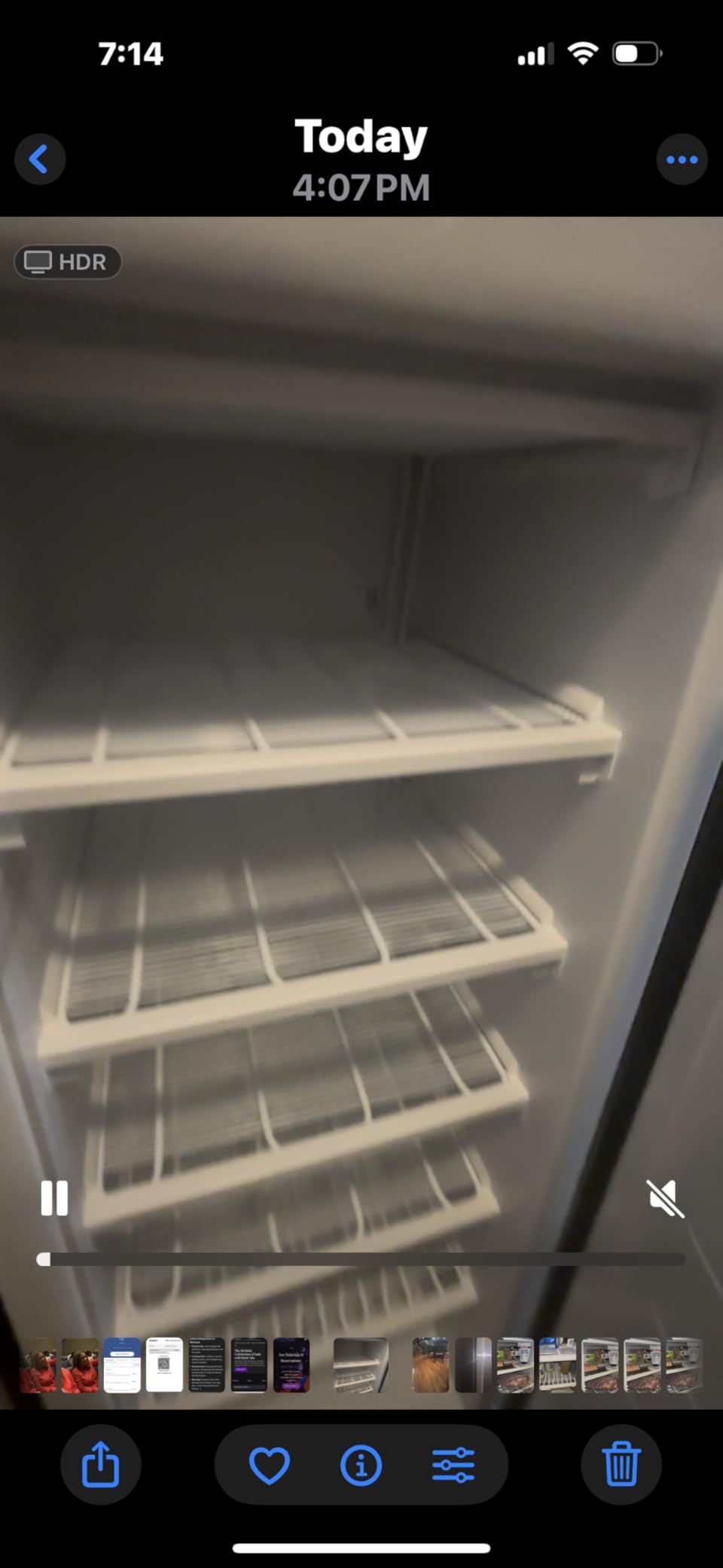 Frigidaire Upright Freezer, 6.5 cu. ft., Deep Freeze, Vinyl Coated Metal with Wire Shelving, Compact for Kitchen, RV, Dorm, Cabin, and Trailer, Platinum Design Series, Silver - 21D x 23W x 56H - Customer Photo 2