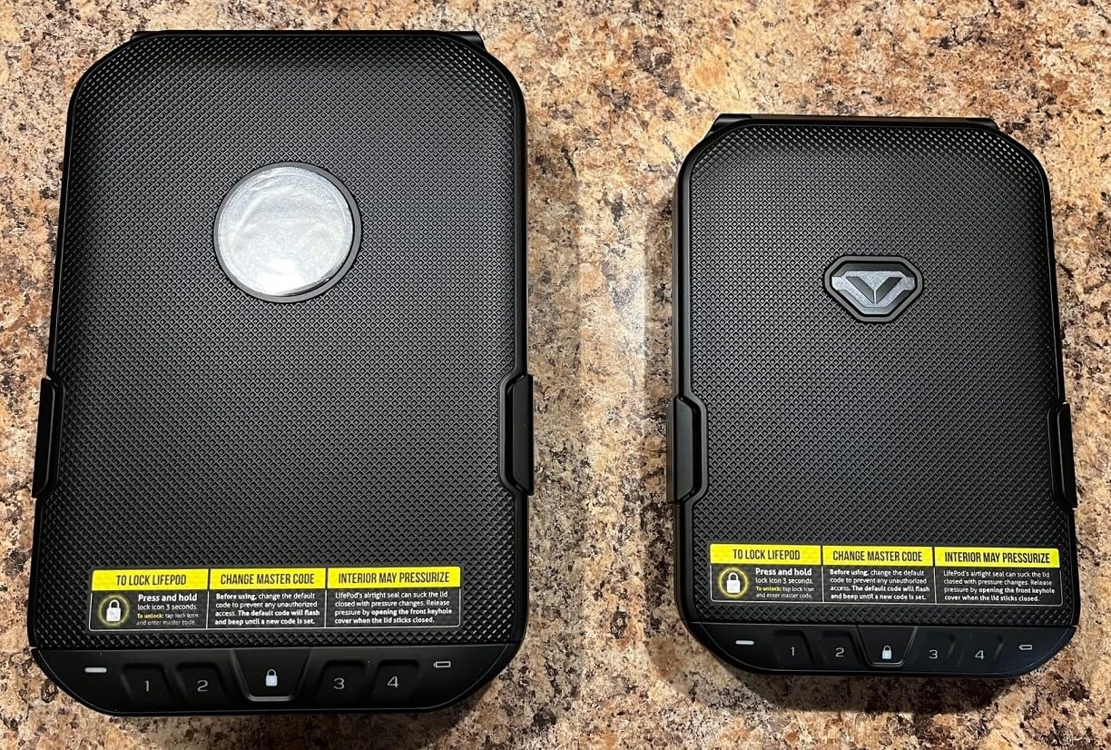 VAULTEK LifePod 20 Full-Size Lockable Weatherproof Case with Built-in Lock, Steel Security Cable, & TSA Handgun Case - Customer Photo 2