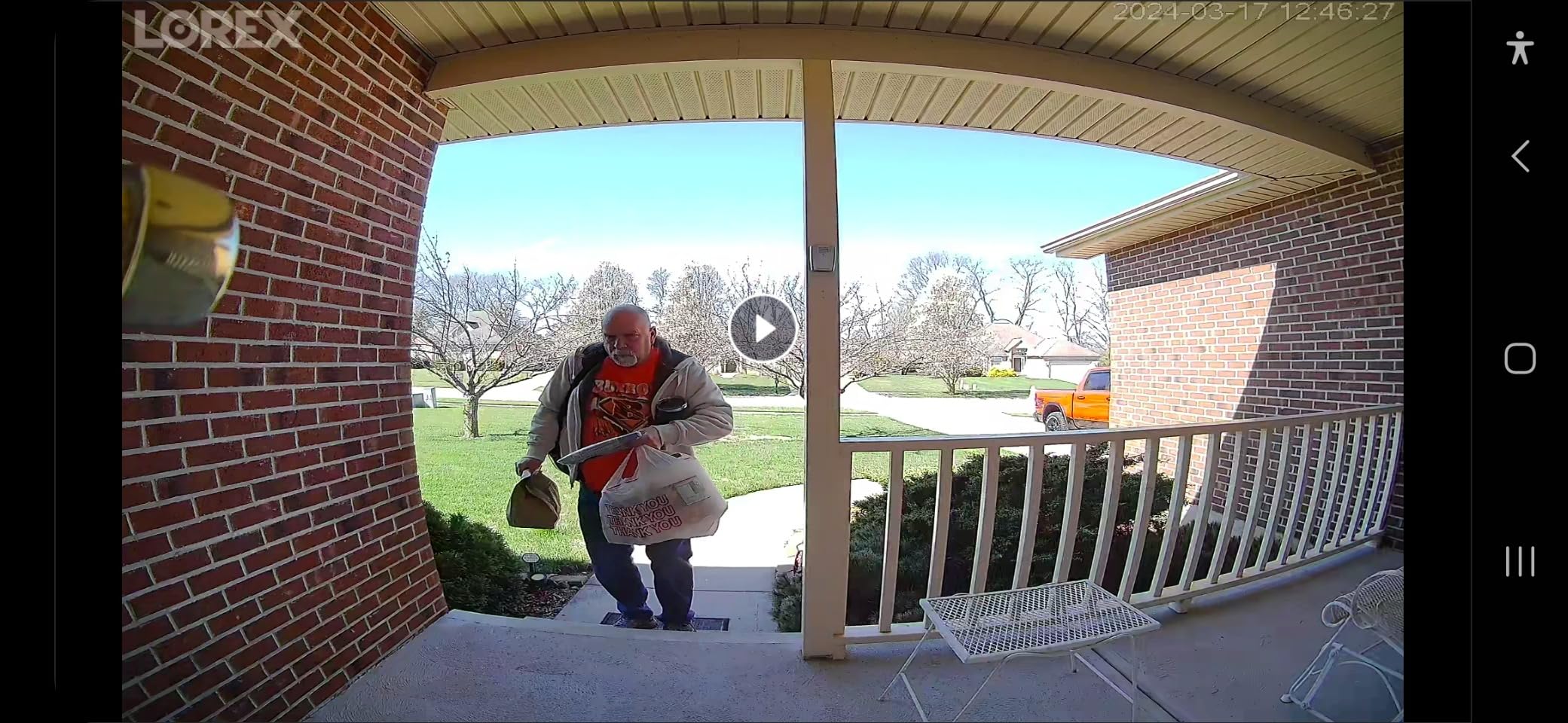 Lorex 2K Wired WiFi Smart Video Doorbell Camera w/No Subscription Fee - Smart Security Lighting, Night Vision, Motion Detection, Requires Existing Wiring (White) - Customer Photo 1