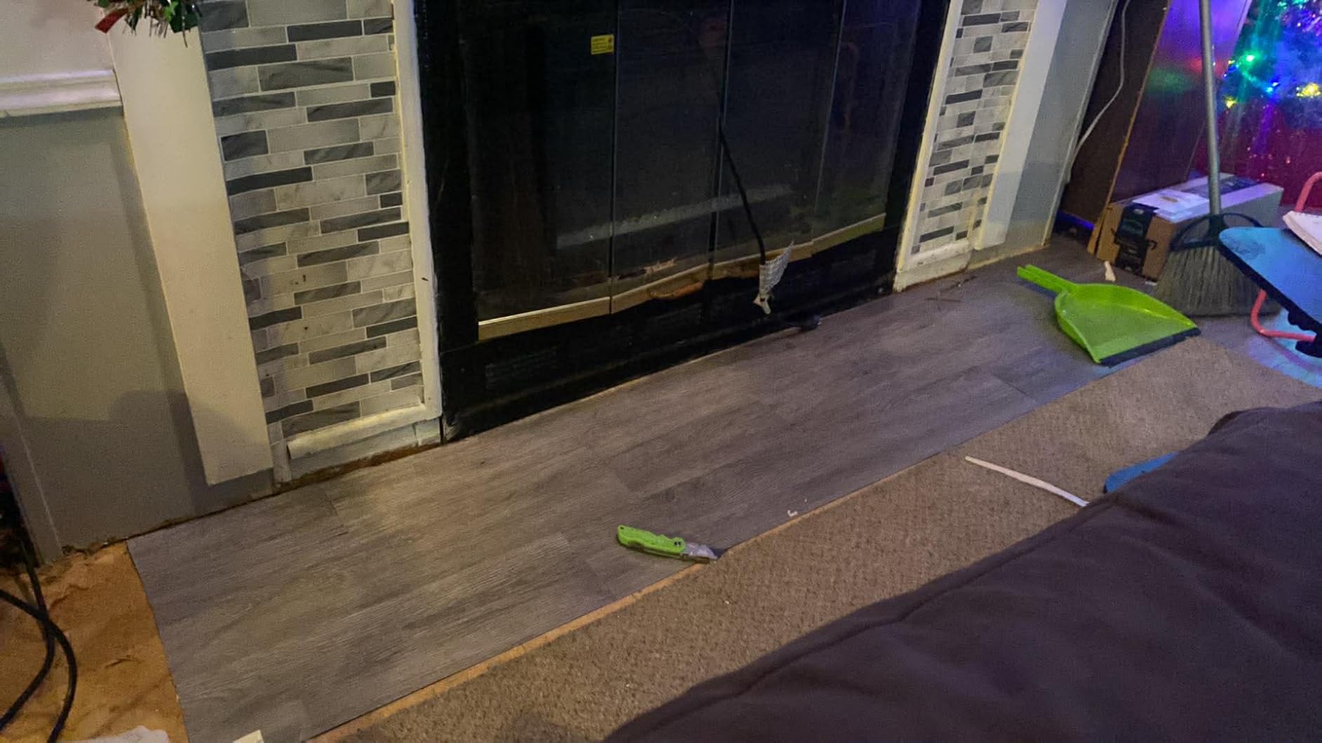 Art3d Peel and Stick Floor Tile Vinyl Wood Plank 36-Pack 54 Sq.Ft, Light Grey, Rigid Surface Hard Core Easy DIY Self-Adhesive Flooring - Customer Photo 1