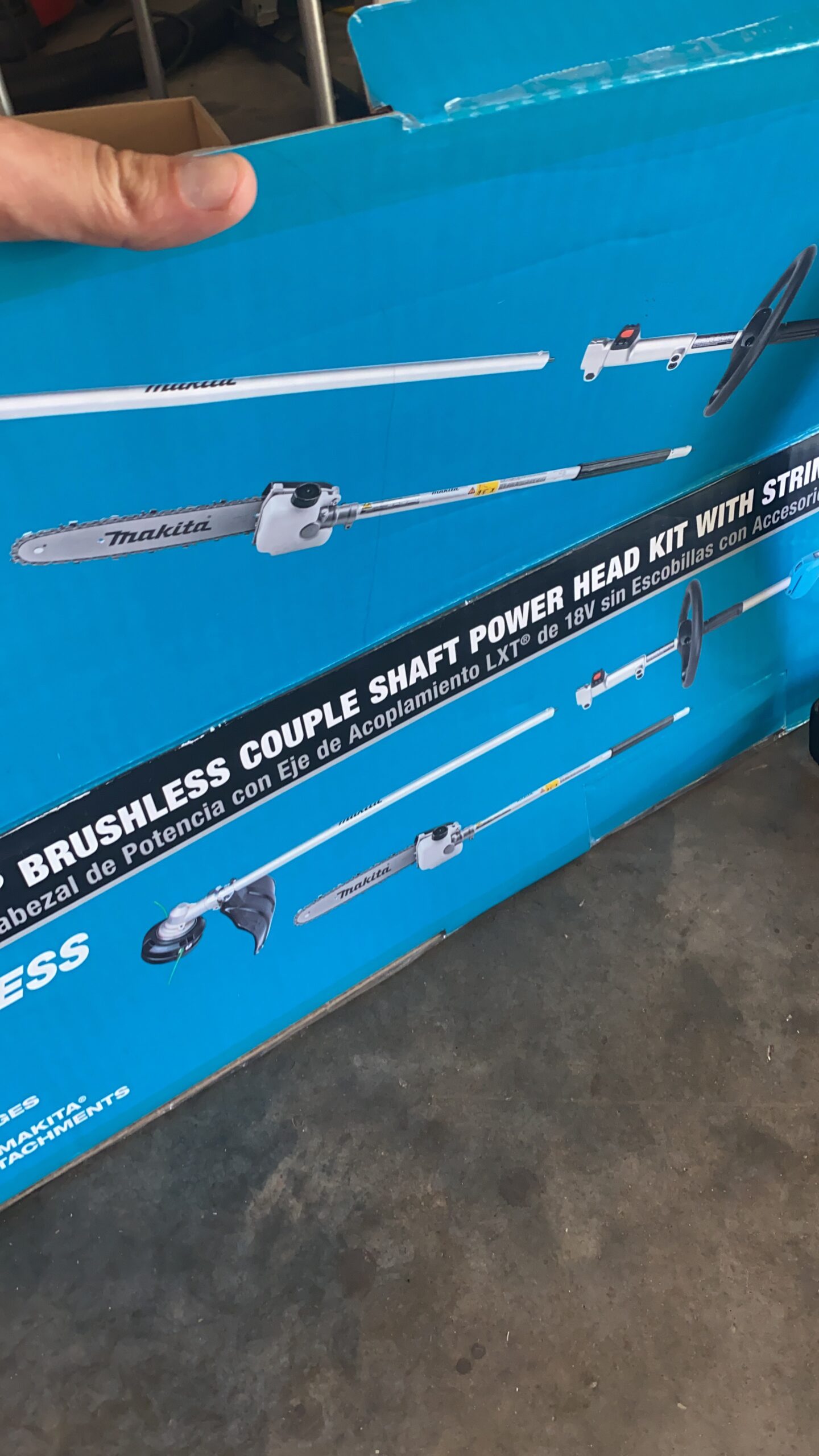 Makita XUX02SM1X4 18V LXT Couple Shaft Power Head Kit With String Trimmer & Pole Saw (4.0Ah) - Customer Photo 2