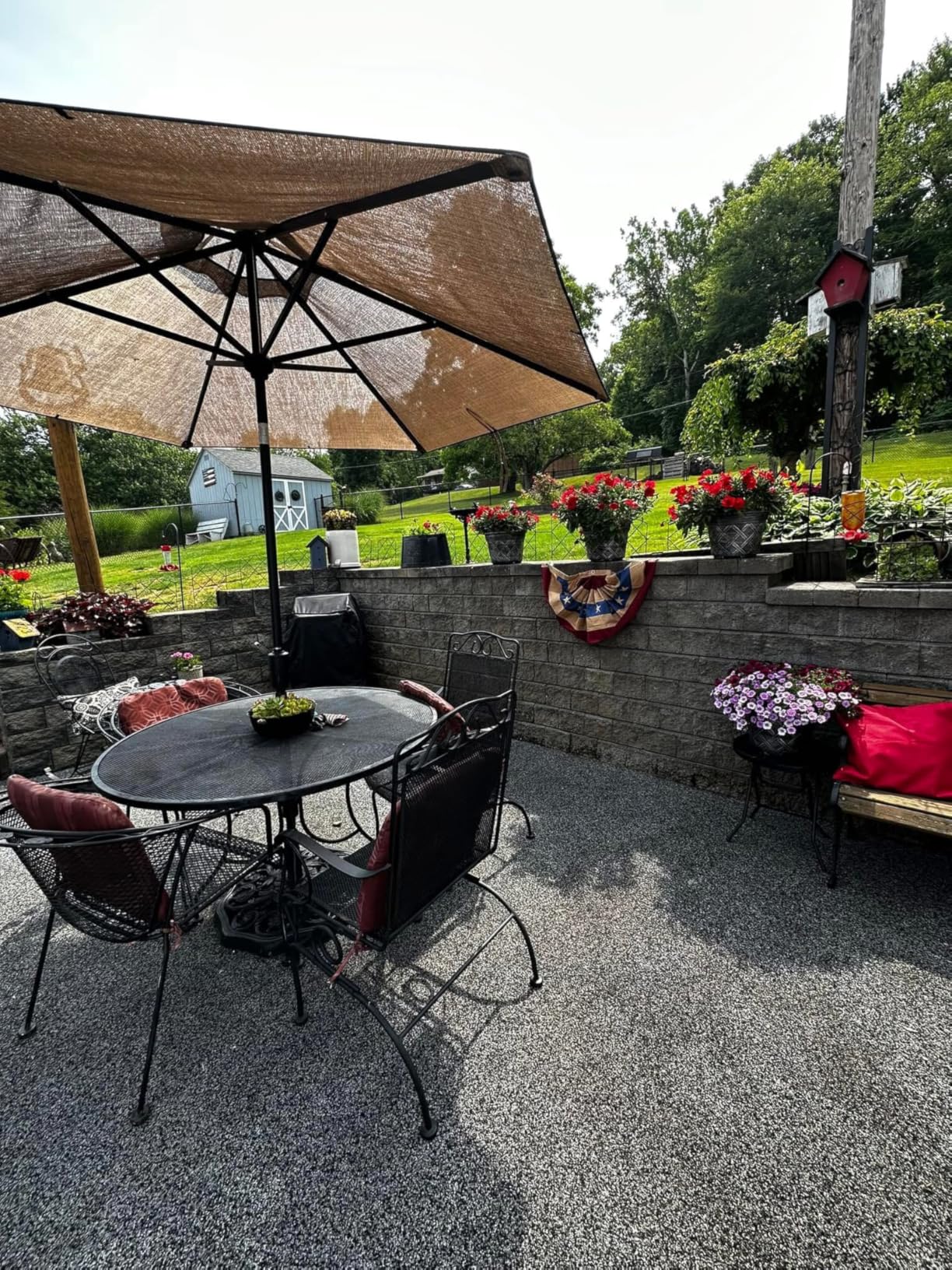 MPC-275 Polyaspartic Floor Coating Kit – 2 Gallon Clear Gloss Polyurea Garage Floor Coating – Thin, Fast-Cure Polyaspartic Top Coat for Concrete, Vinyl Flake, and Countertop Applications - Customer Photo 1