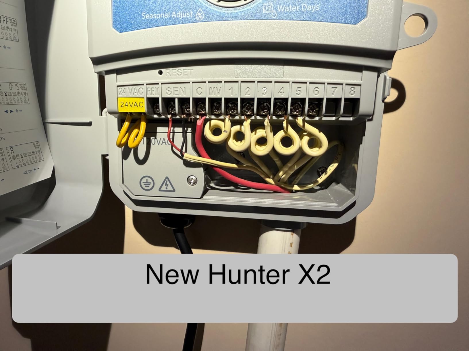 Hunter X2 14-Station Outdoor Sprinkler Controller, Wi-Fi Capable Smart Irrigation System, Hydrawise Compatible, Weather-Based Scheduling for Lawn and Garden - Customer Photo 1
