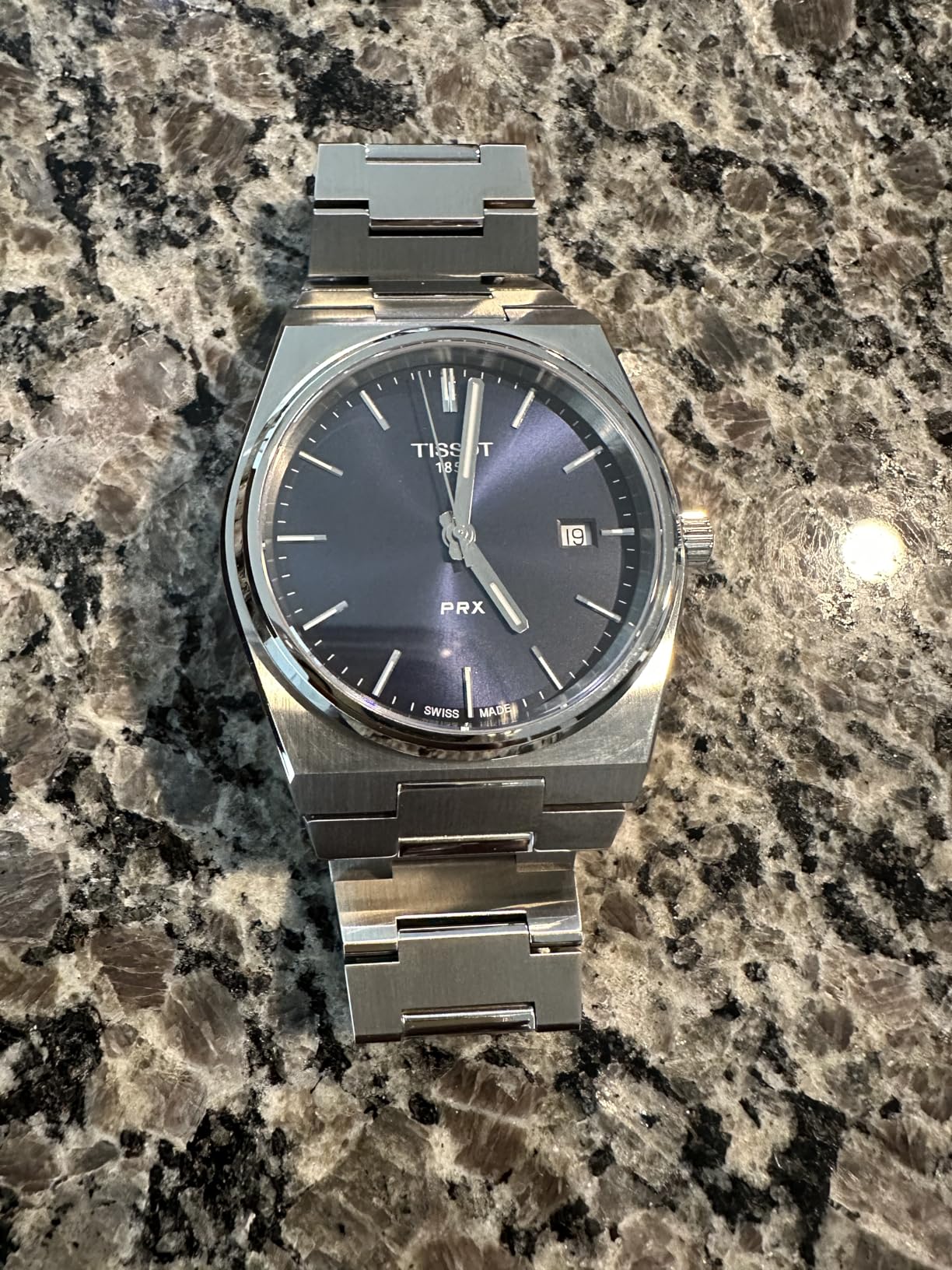 Tissot Men's PRX 316L Stainless Steel Case Dress Watch Grey T1374101104100 - Customer Photo 1