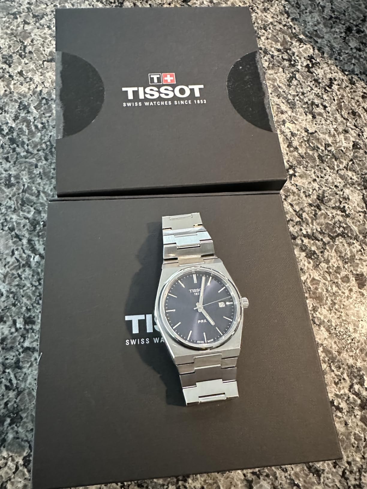 Tissot Men's PRX 316L Stainless Steel Case Dress Watch Grey T1374101104100 - Customer Photo 2