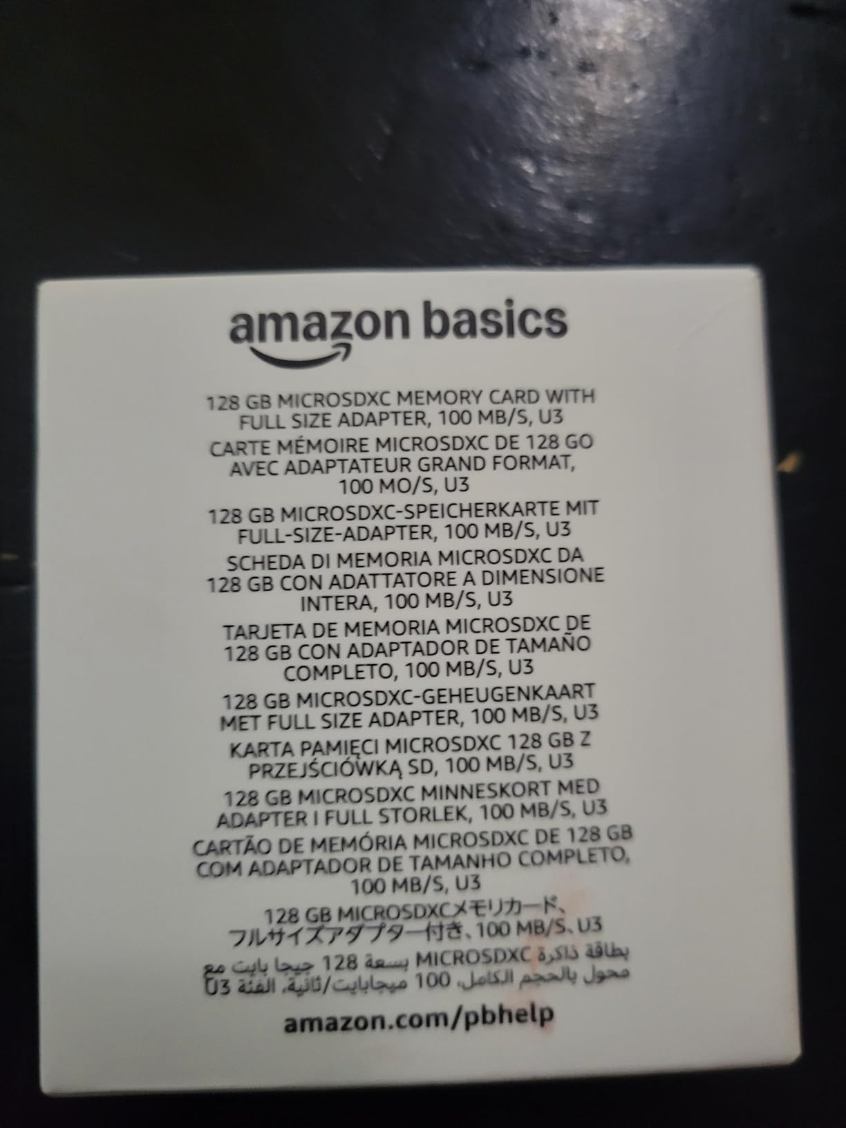 Amazon Basics Micro SDXC Memory Card with Full Size Adapter, A2, U3, Class 10, Read Speed up to 100 MB/s, 128 GB, Black customer photo 1