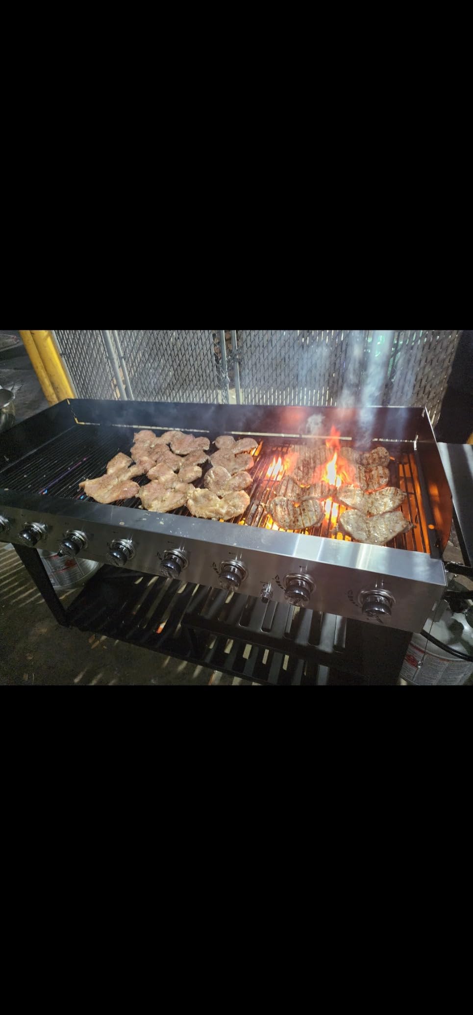 Royal Gourmet 8-Burner Gas Grill, 104,000 BTU Liquid Propane Grill, Independently Controlled Dual Systems, Outdoor Party or Backyard BBQ, Black - Customer Photo 2