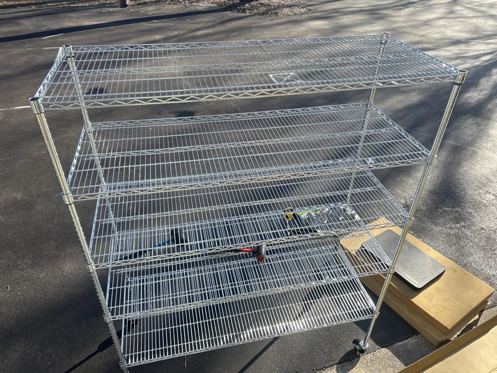 Seville Classics UltraDurable Heavy Duty NSF Solid Steel Wire Rack Storage Unit, Organizer for Garage, Warehouse, Office, Restaurant, Classroom, Kitchen, Steel, 5-Tier Shelving, 36