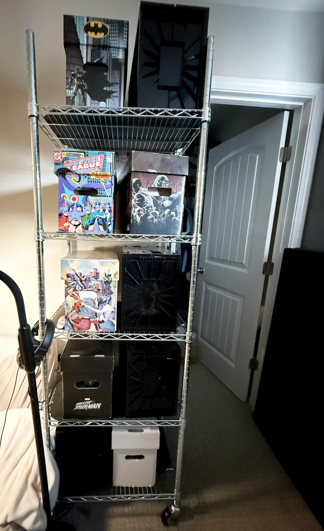 Seville Classics UltraDurable Heavy Duty NSF Solid Steel Wire Rack Storage Unit, Organizer for Garage, Warehouse, Office, Restaurant, Classroom, Kitchen, Steel, 5-Tier Shelving, 36