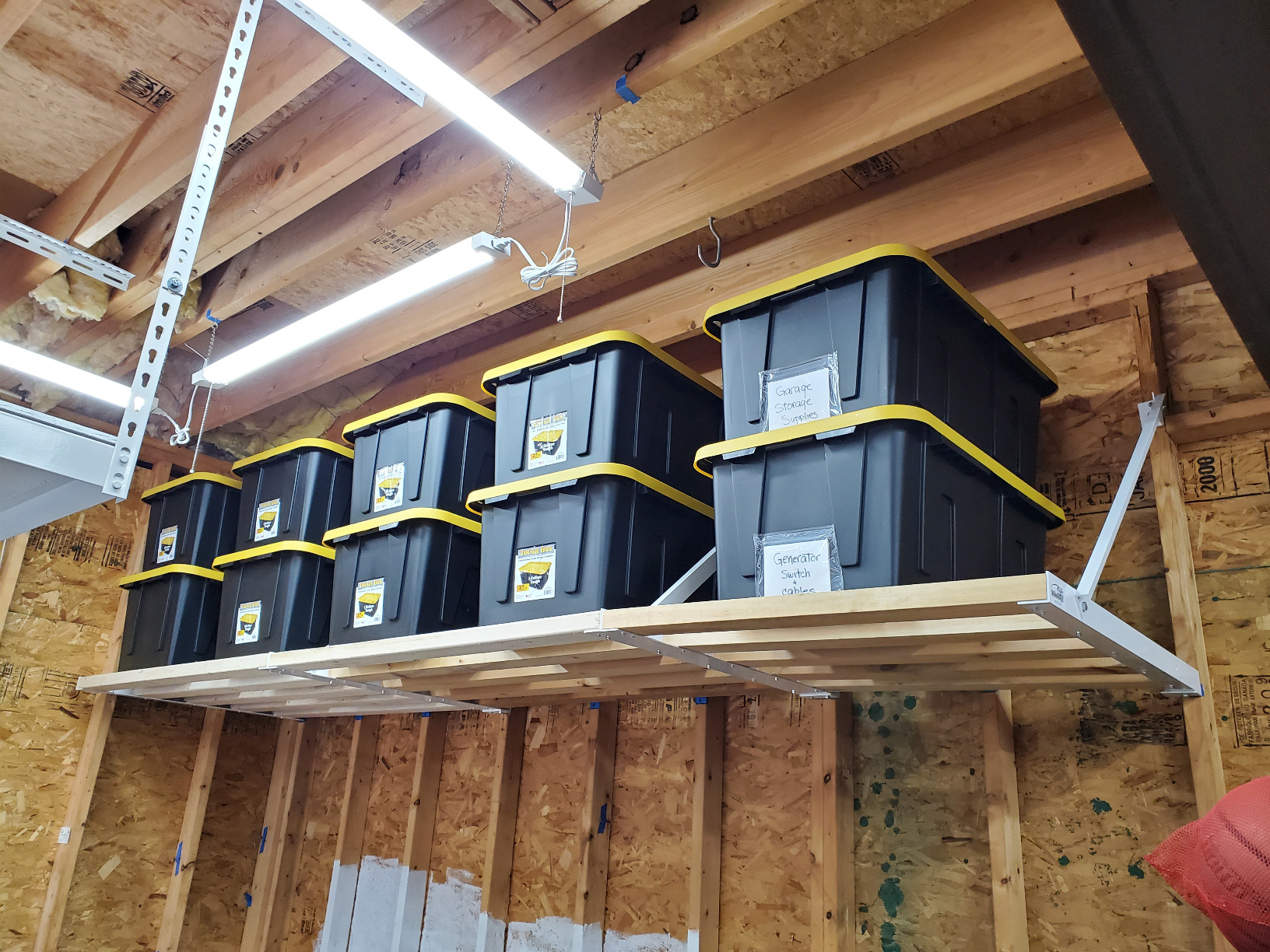 RhinoMini Universal Garage Storage Kit - 16 feet White - Customer Photo 1