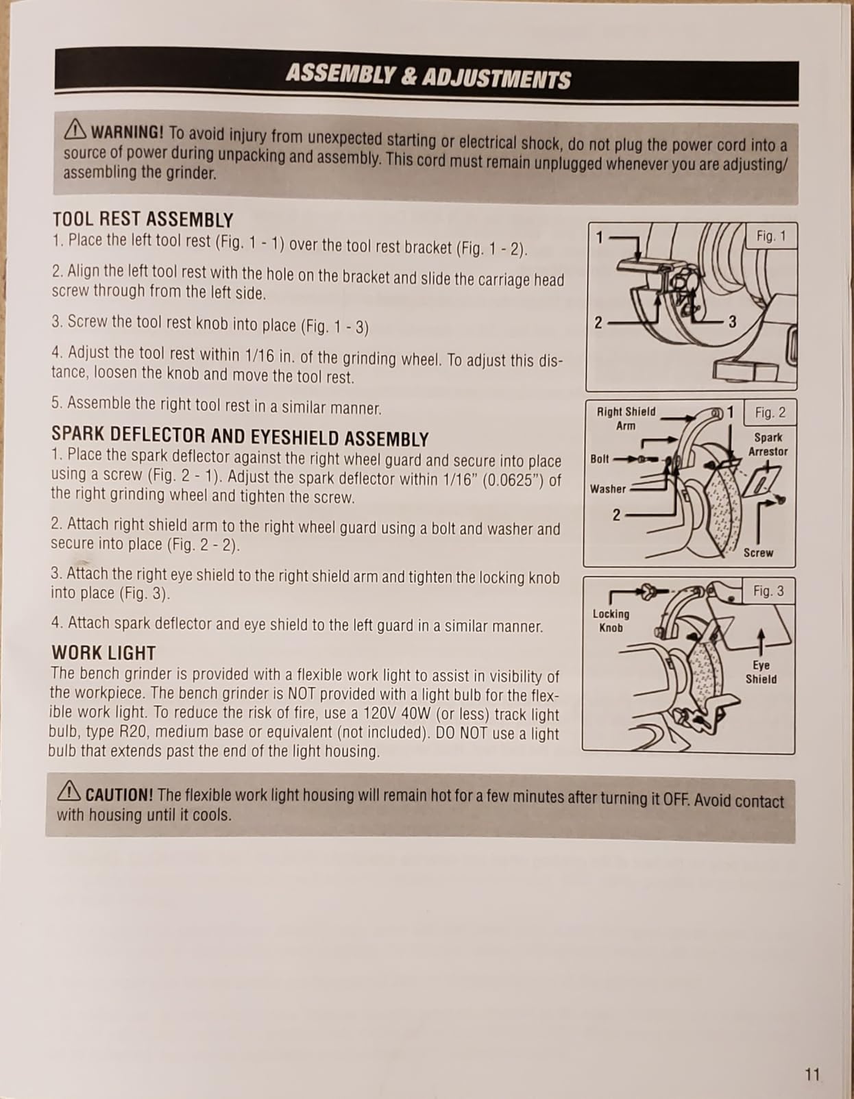 WEN BG4276 2.1-Amp 6-Inch Single Speed Bench Grinder with Flexible Work Light, Black,orange - Customer Photo 3