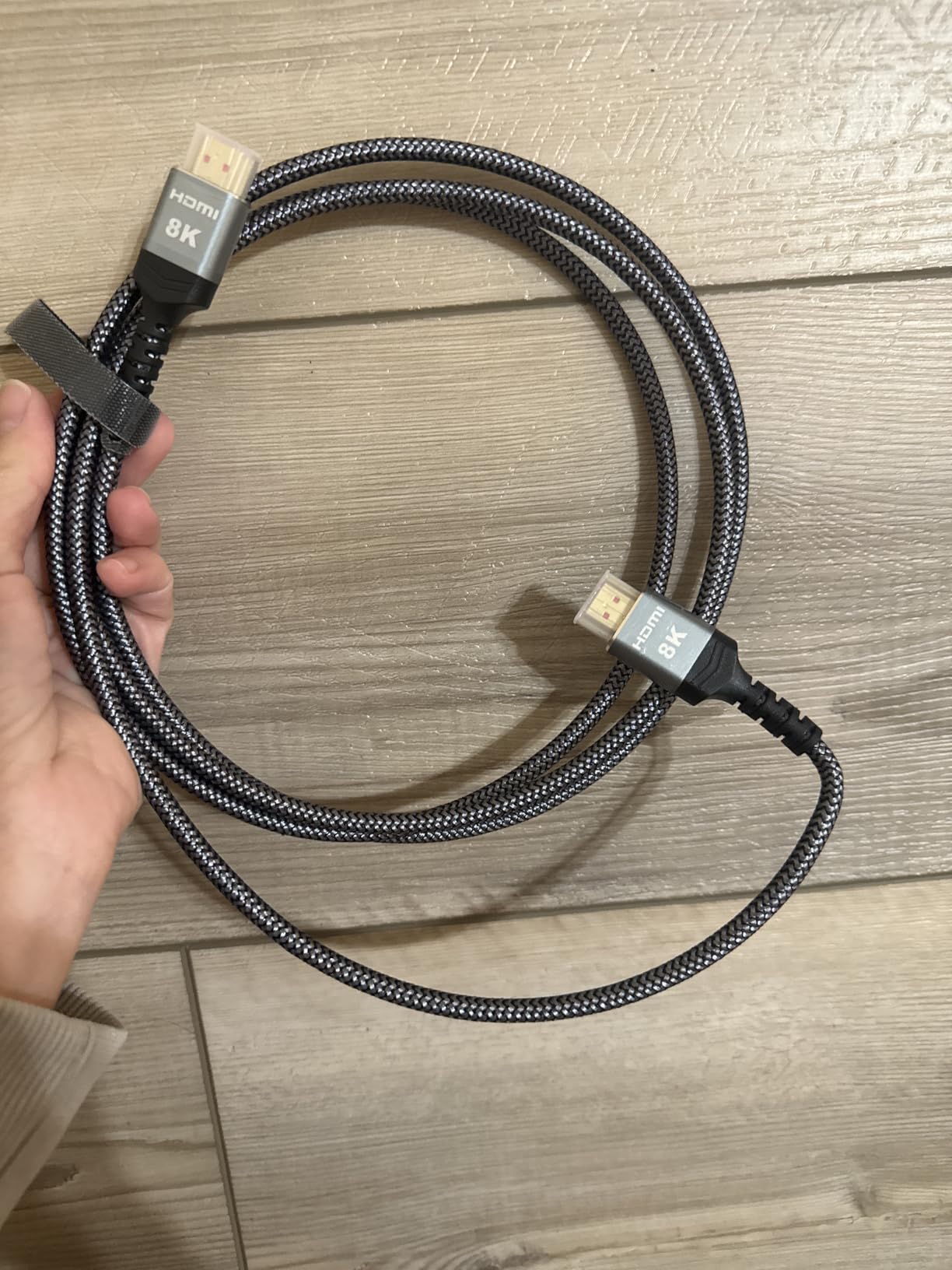 10K 8K HDMI 2.1 Cable 2-Pack 6.6FT, Highwings Certified 48Gbps Ultra High Speed Slim HDMI Cord,Support 4K@120Hz 8K@60Hz, HDCP 2.2&2.3, Dynamic HDR,eARC,DTS:X, Compatible with Roku TV/HDTV/PS5/Blu-ray - Customer Photo 1