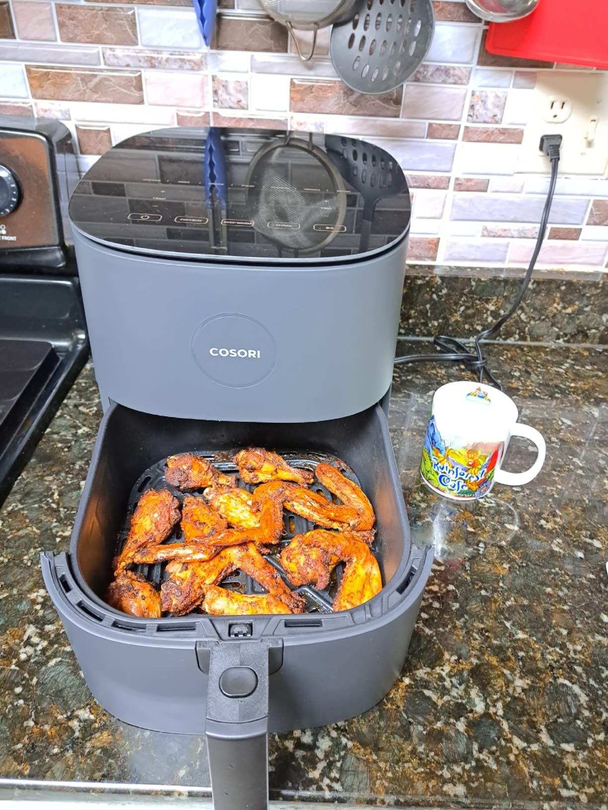 Cosori Air Fryer Pro 9-in-1, Compact 5QT, Ceramic Coating, 450F, Glass Panel - Customer Photo 1