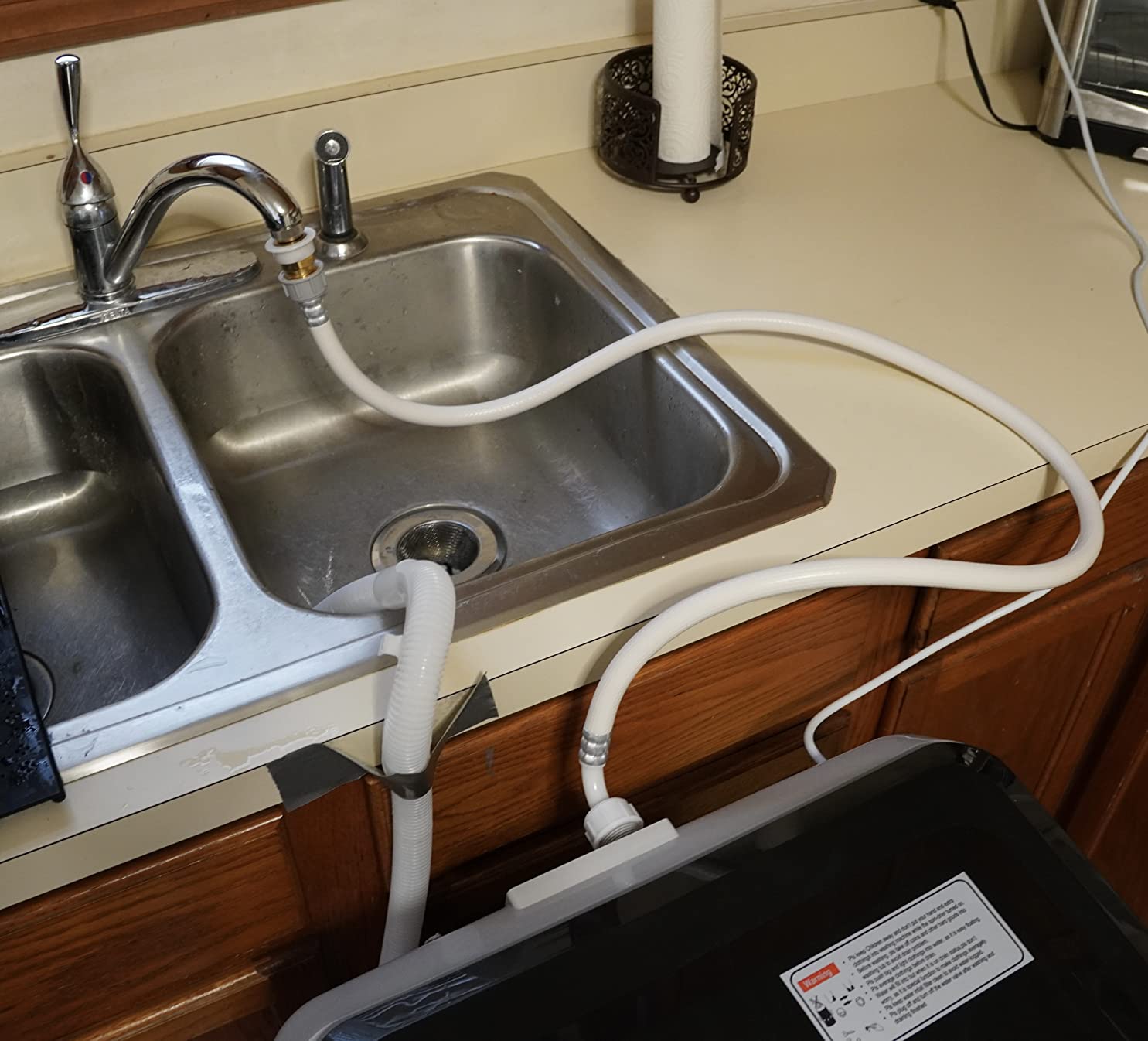 17.8Lbs Portable Washing Machine Nictemaw Portable Washer, 2.3 Cu.ft Washer and Dryer Combo with Drain Pump, 10 Programs 8 Water Level Compact Laundry Washer for Home, Apartment, RV, Dorms - Customer Photo 2