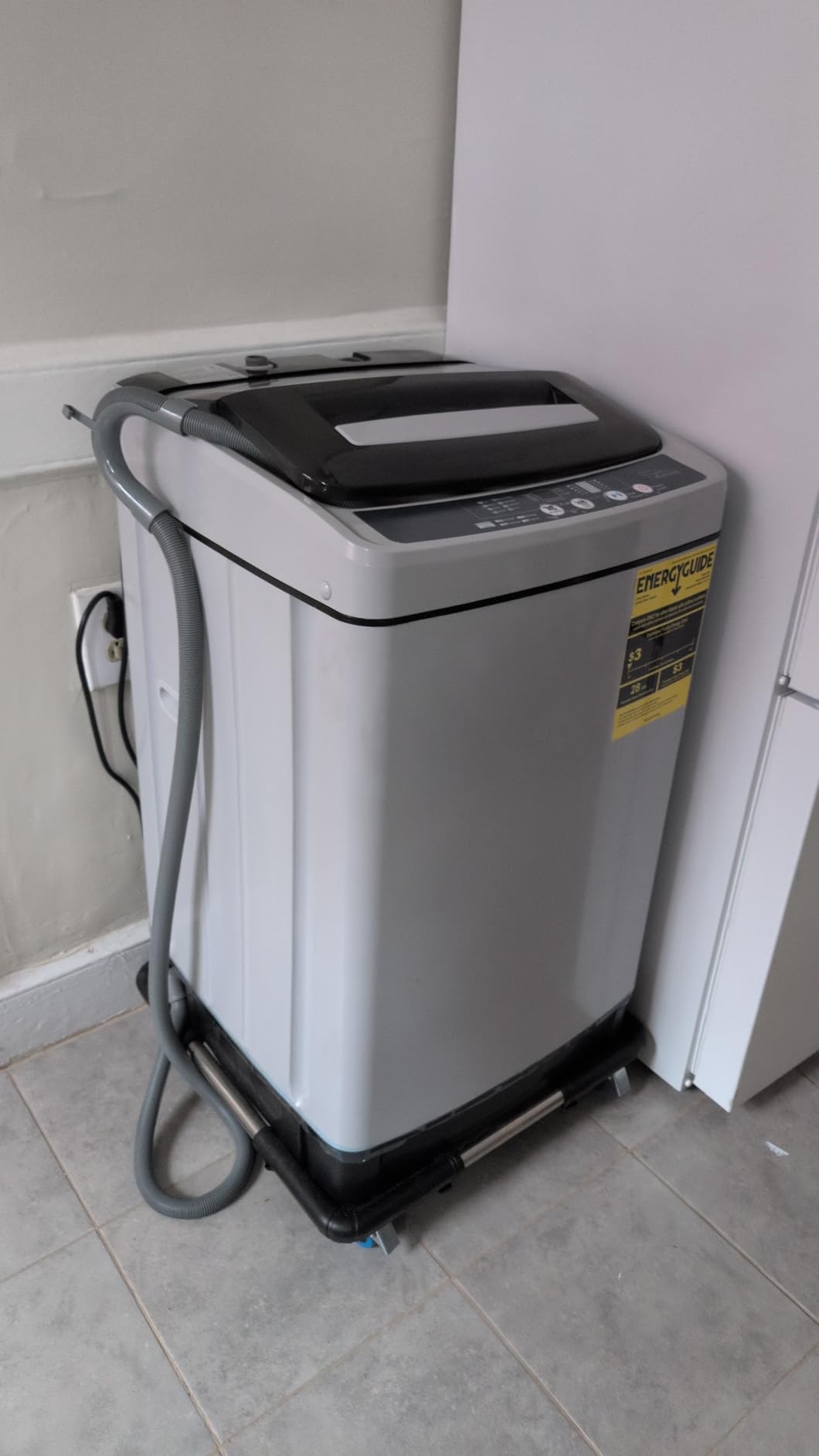 Giantex Portable Washing Machine, 2 in 1 Full Automatic Laundry Washer 1.5Cu.Ft 11lbs Capacity Washing and Spinning Combo 8 Programs 10 Water Levels Energy Saving Top Load Washer for Apartment Dorm - Customer Photo 2