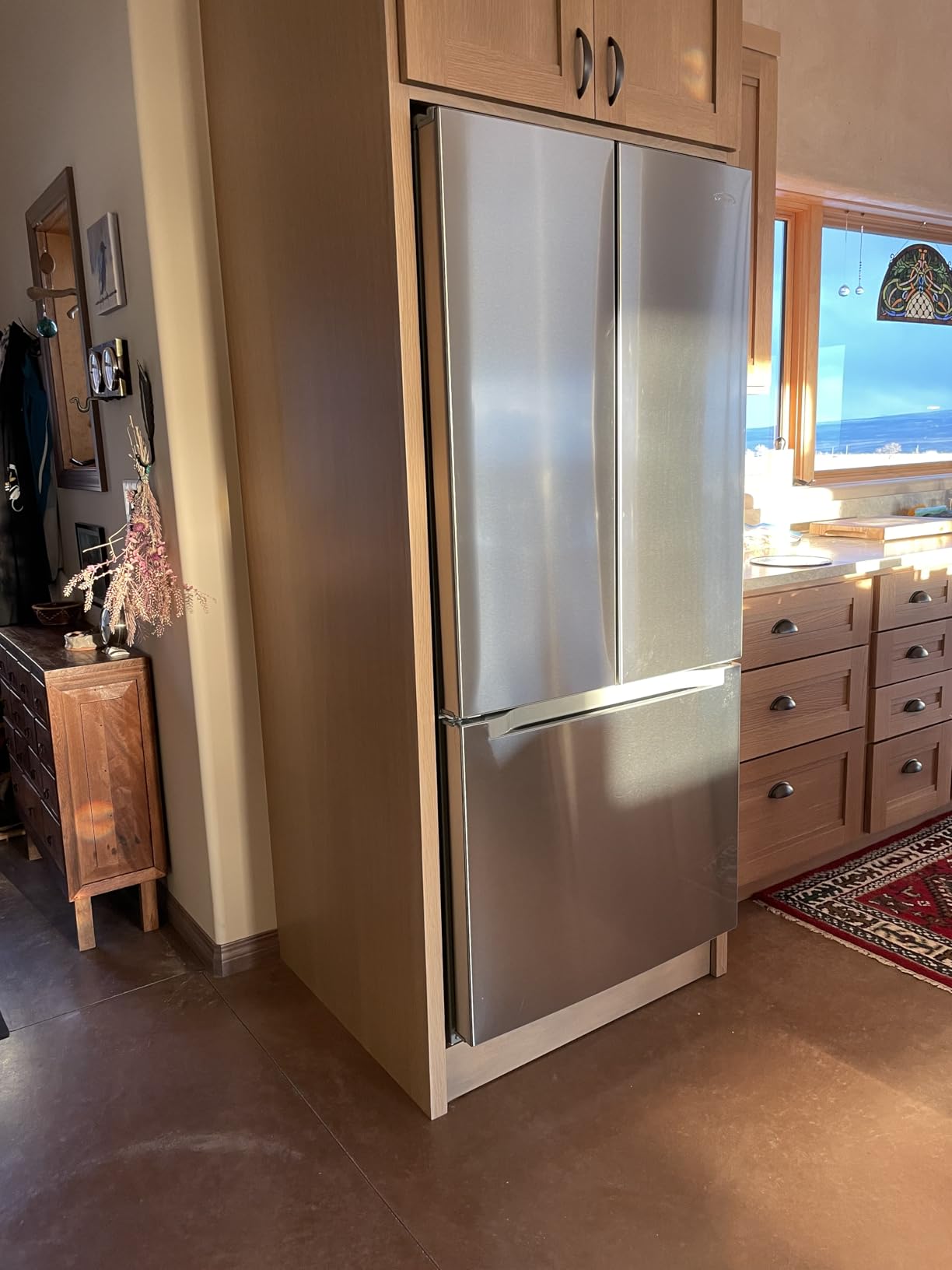 KoolMore Counter Depth French Door Refrigerator with Ice Maker, 4 Door Stainless-Steel Fridge - 22.5 Cu.Ft - Customer Photo 1