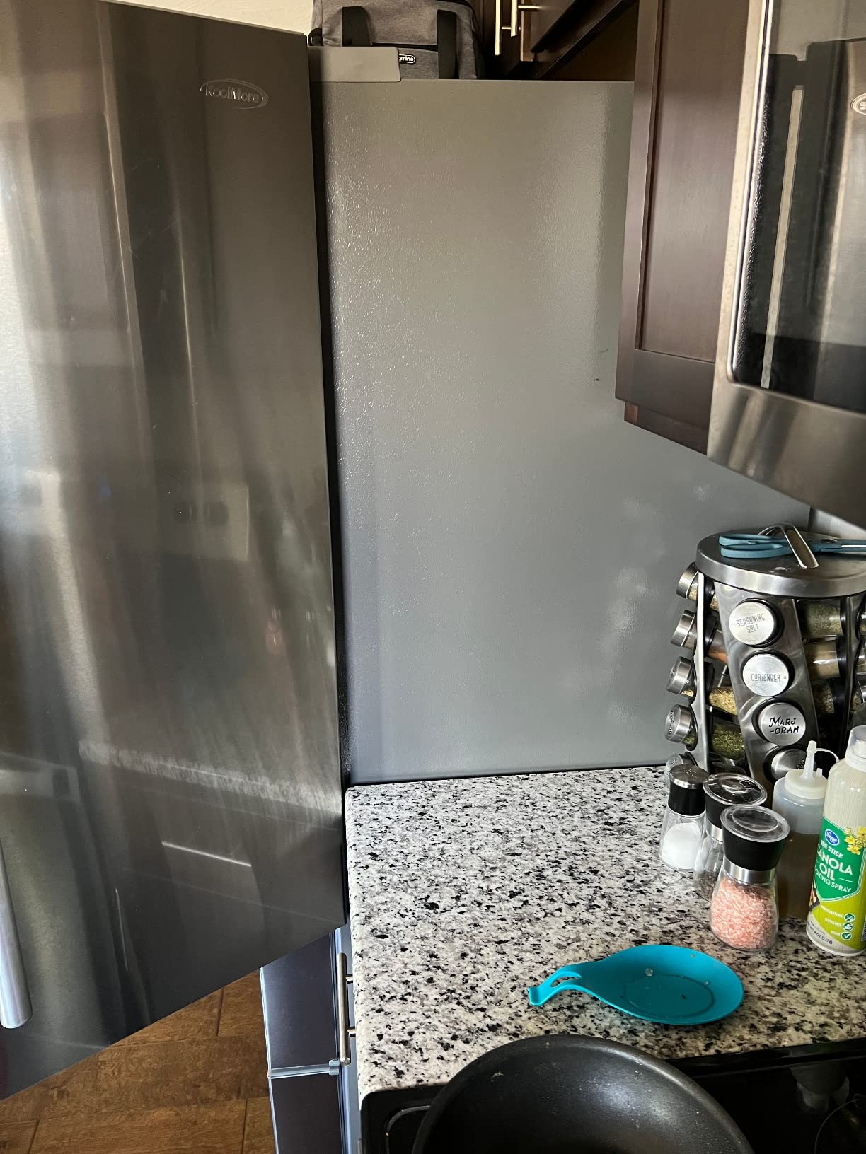 KoolMore Counter Depth French Door Refrigerator with Ice Maker, 4 Door Stainless-Steel Fridge - 22.5 Cu.Ft - Customer Photo 3