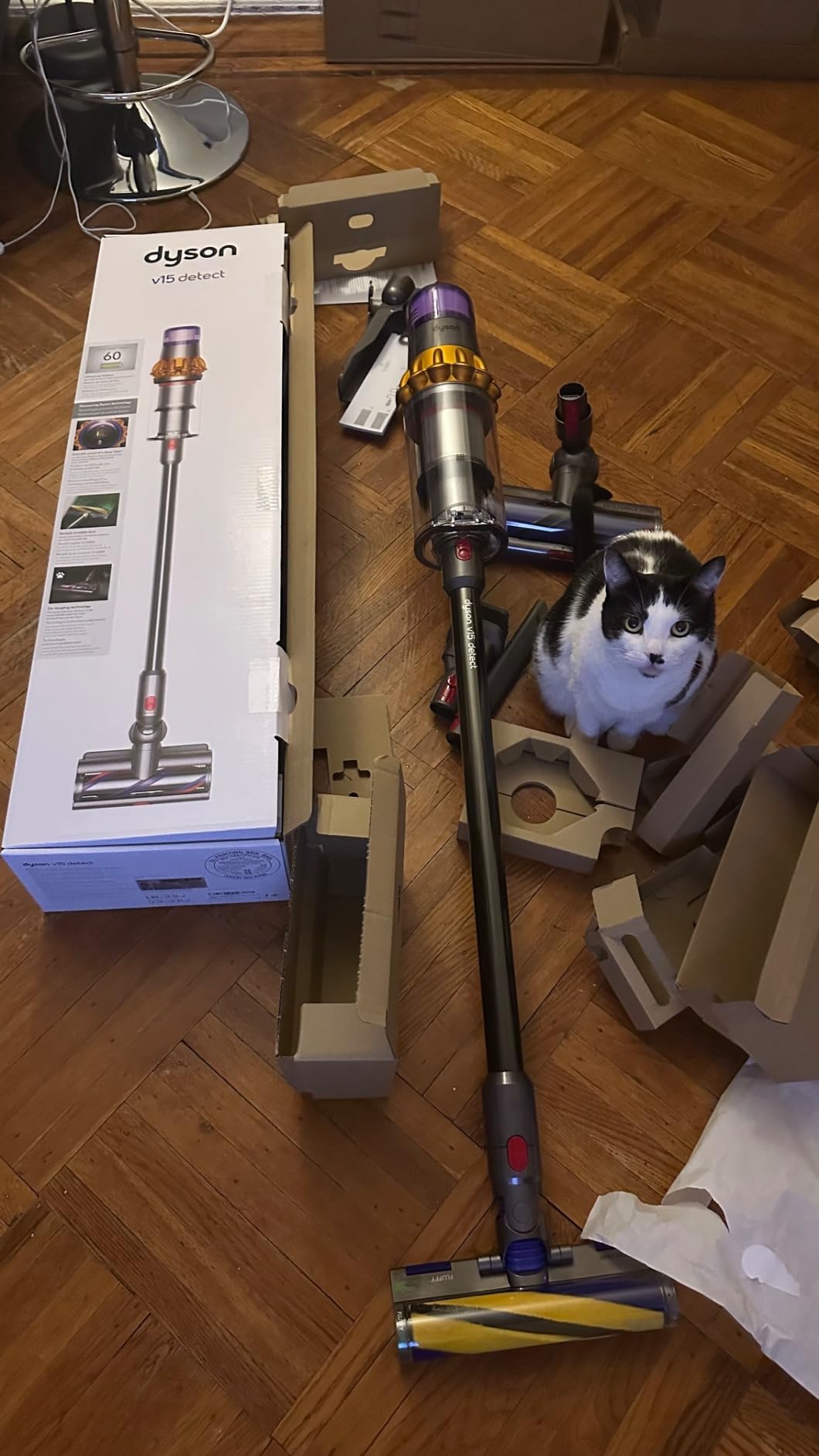 Dyson V15 Detect Cordless Vacuum Cleaner, Multicolor - Customer Photo 2