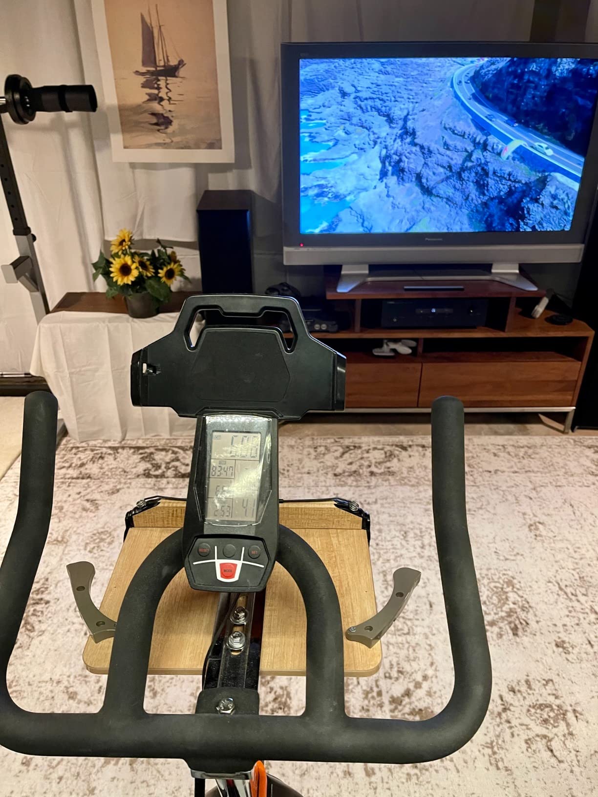 YOSUDA PRO Magnetic Exercise Bike 350 lbs Weight Capacity - Indoor Cycling Bike Stationary with Comfortable Seat Cushion, Silent Belt Drive 010C - Customer Photo 1