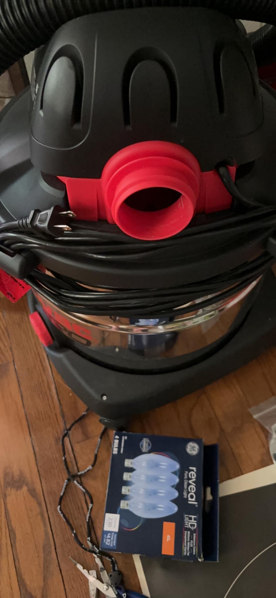 Shop-Vac 12 Gallon 6.0 Peak HP Wet/Dry Vacuum, Stainless Steel Tank, 3 in 1 Function Portable Shop Vacuum with Attachments, Drain Port, Ideal for Jobsite, Garage & Workshop. 5926211 - Customer Photo 2