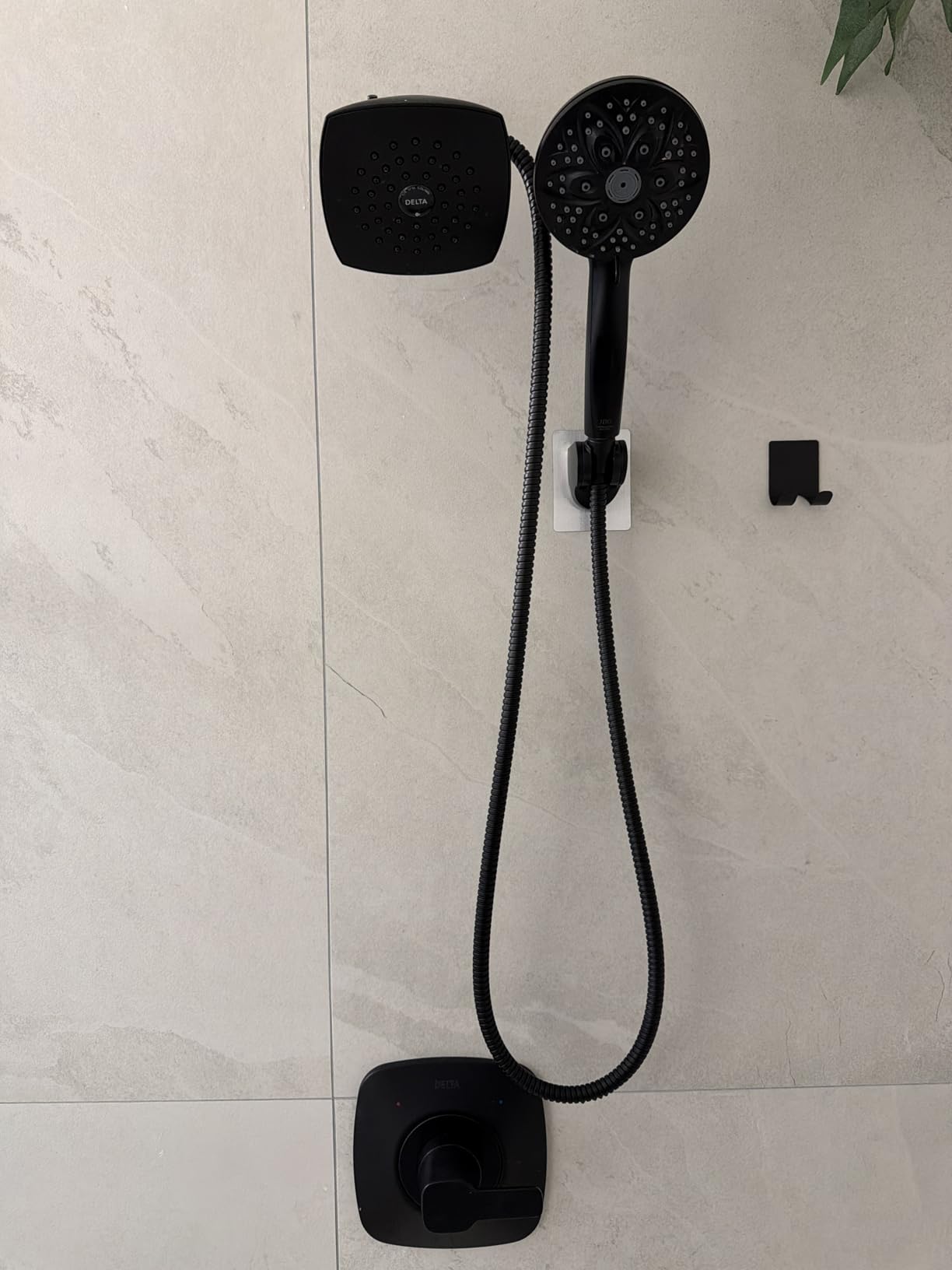 6-Setting Shower Head with Handheld, JDO High Pressure Hand held Shower Head, 4.7 Inch Chrome Detachable Showerhead Set with 59 Inch Stainless Steel Hose and Adjustable Showerhead Holder customer photo 1