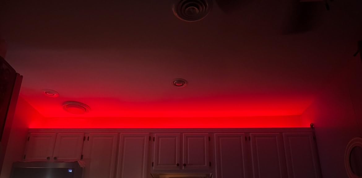 Govee RGBIC LED Strip Lights, 32.8ft Smart LED Lights for Bedroom, Bluetooth LED Lights APP Control, DIY Multiple Colors on One Line, Color Changing LED Strip Lighting Music Sync, Home Decor - Customer Photo 2