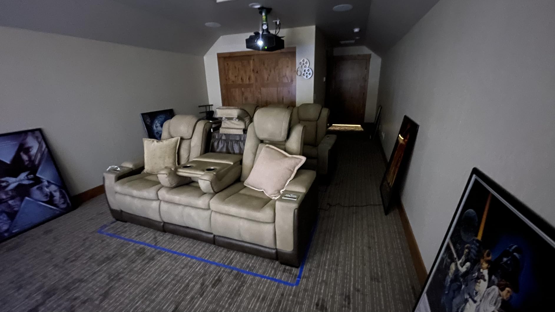 Signature Design by Ashley Next-Gen DuraPella Power Reclining Sofa – Wireless & USB Charging, Zero-Gravity, Adjustable Headrest, Water-Repellent Faux Leather, Drop-Down Table, Beige/Brown, 86